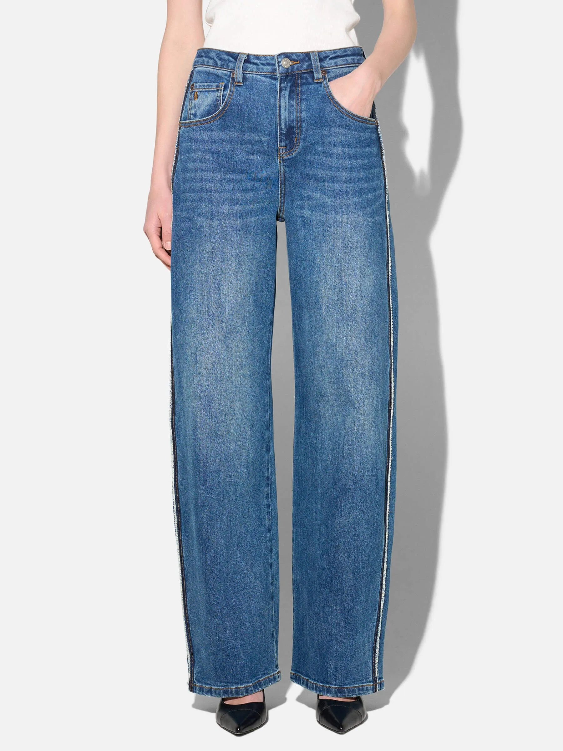 barrel jeans dames stretch janice