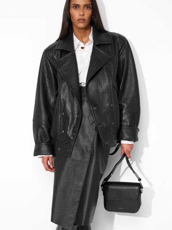 pilot leren jack Jassen Dames Mode Janice