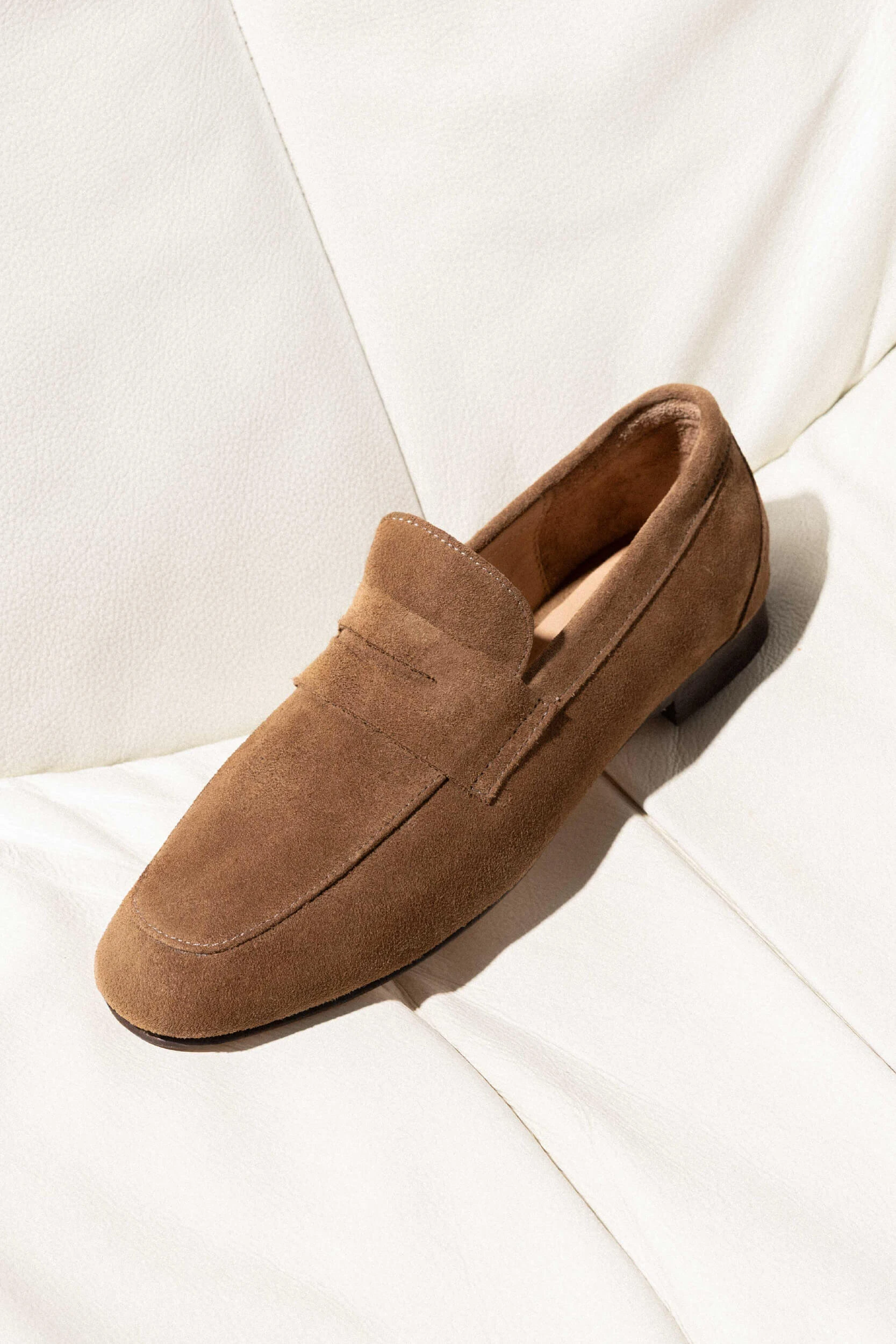 Suede Loafer Dames Burt Bruin