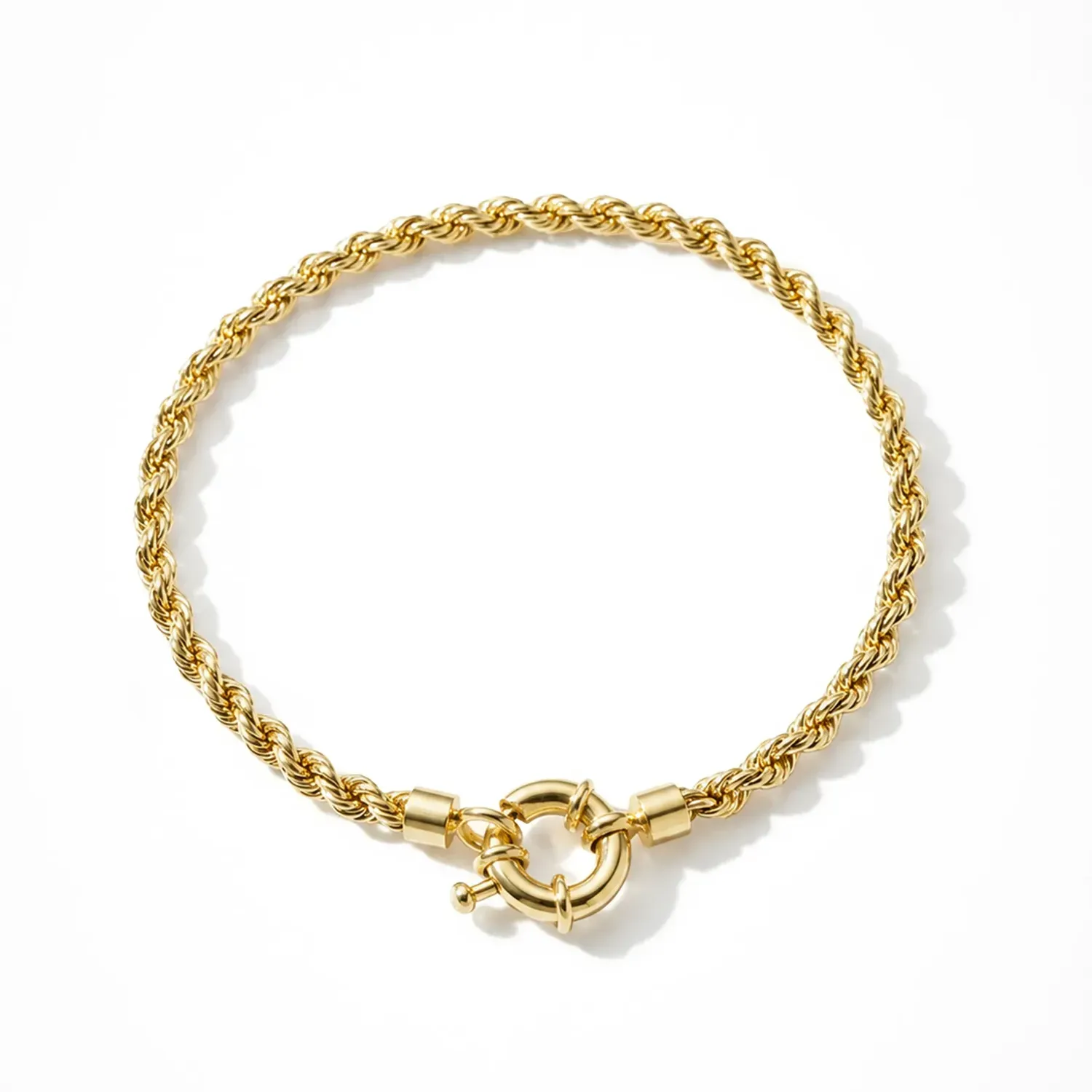 Gouden Armband Gedraaide Schakel Chester Twisted Chain