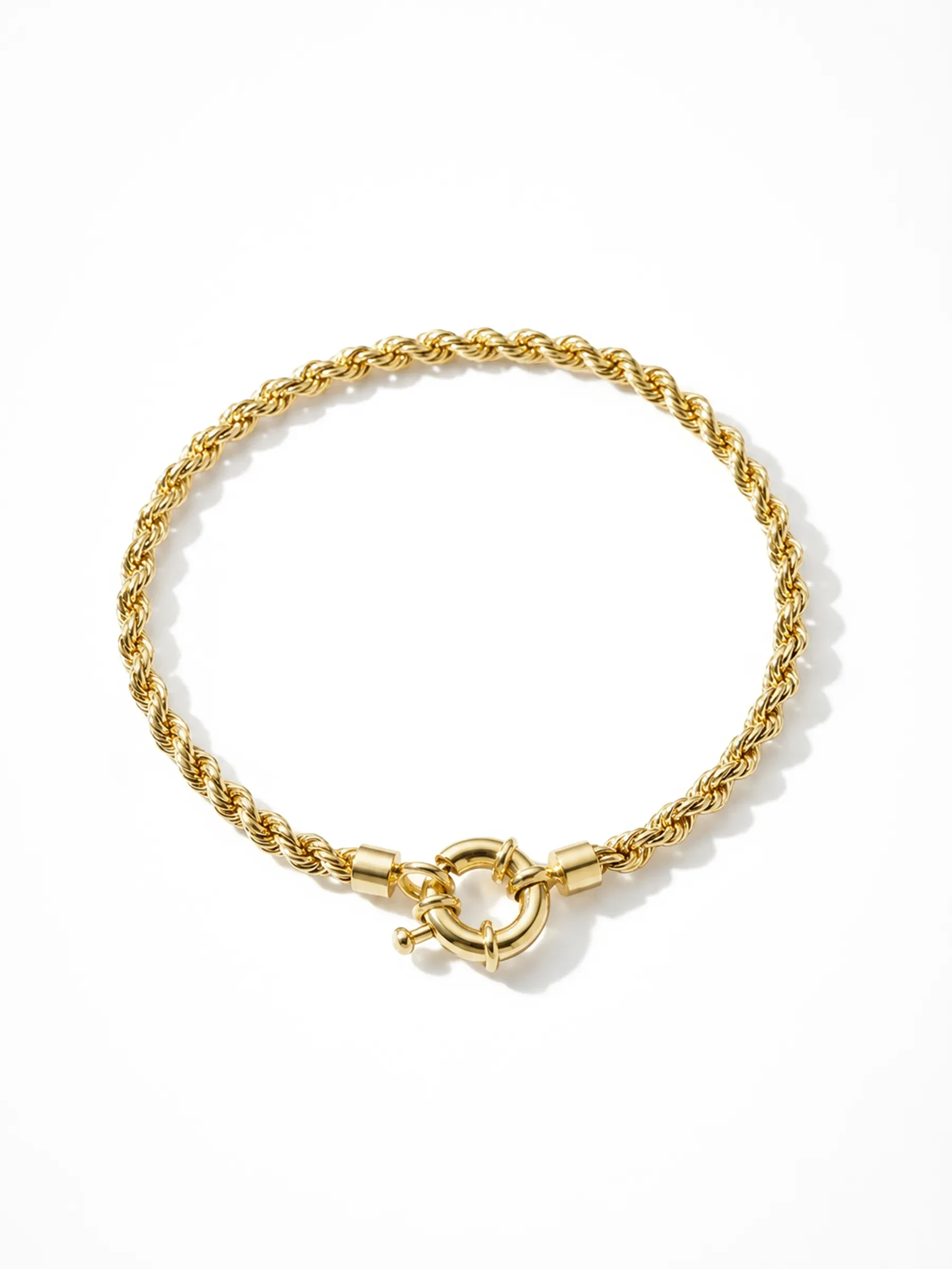 Gouden Armband Gedraaide Schakel Chester Twisted Chain