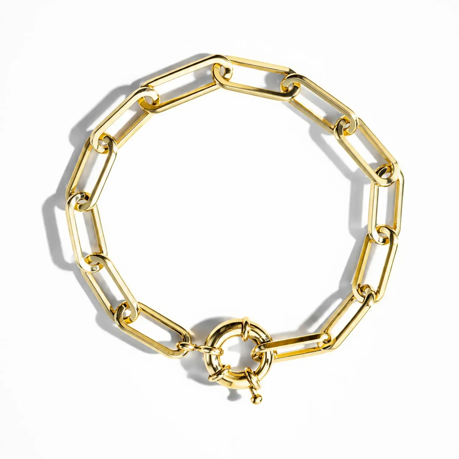 Gouden Armband Paperclip Schakel Legend