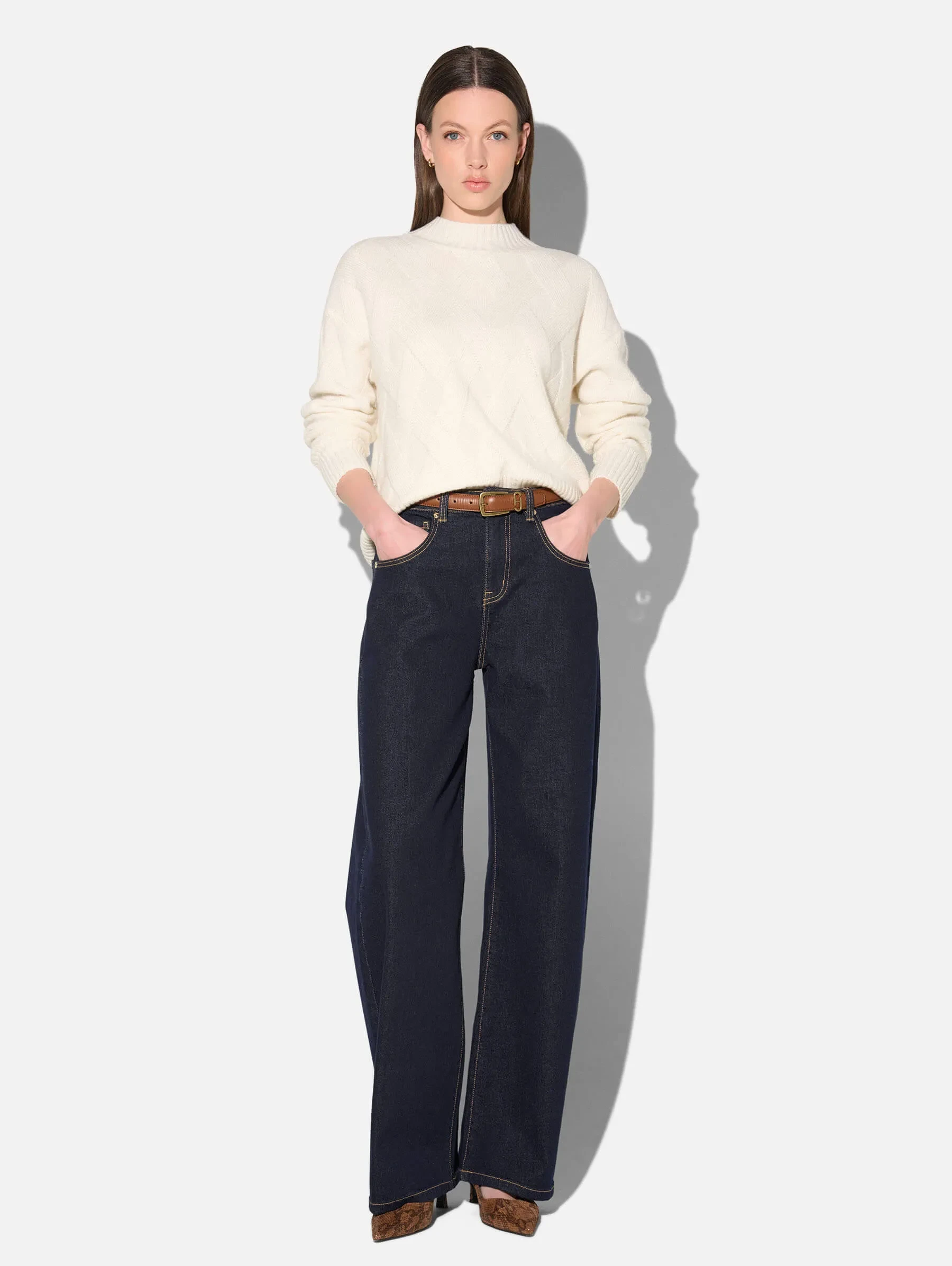 Barrel Jeans Dames Stretch Mid Rise Baxter Japanese Denim