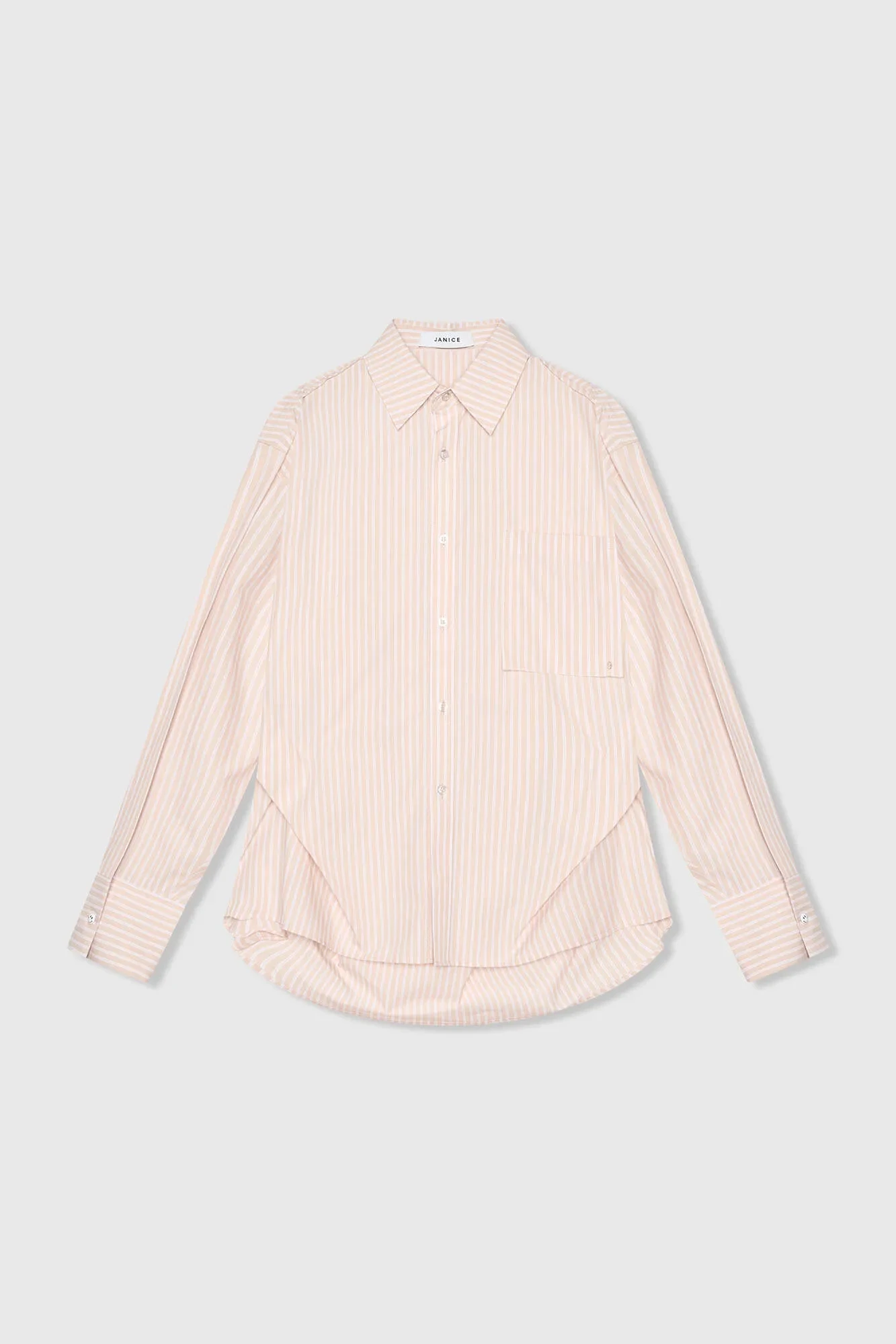 Beige Gestreepte Dames Blouse Phil