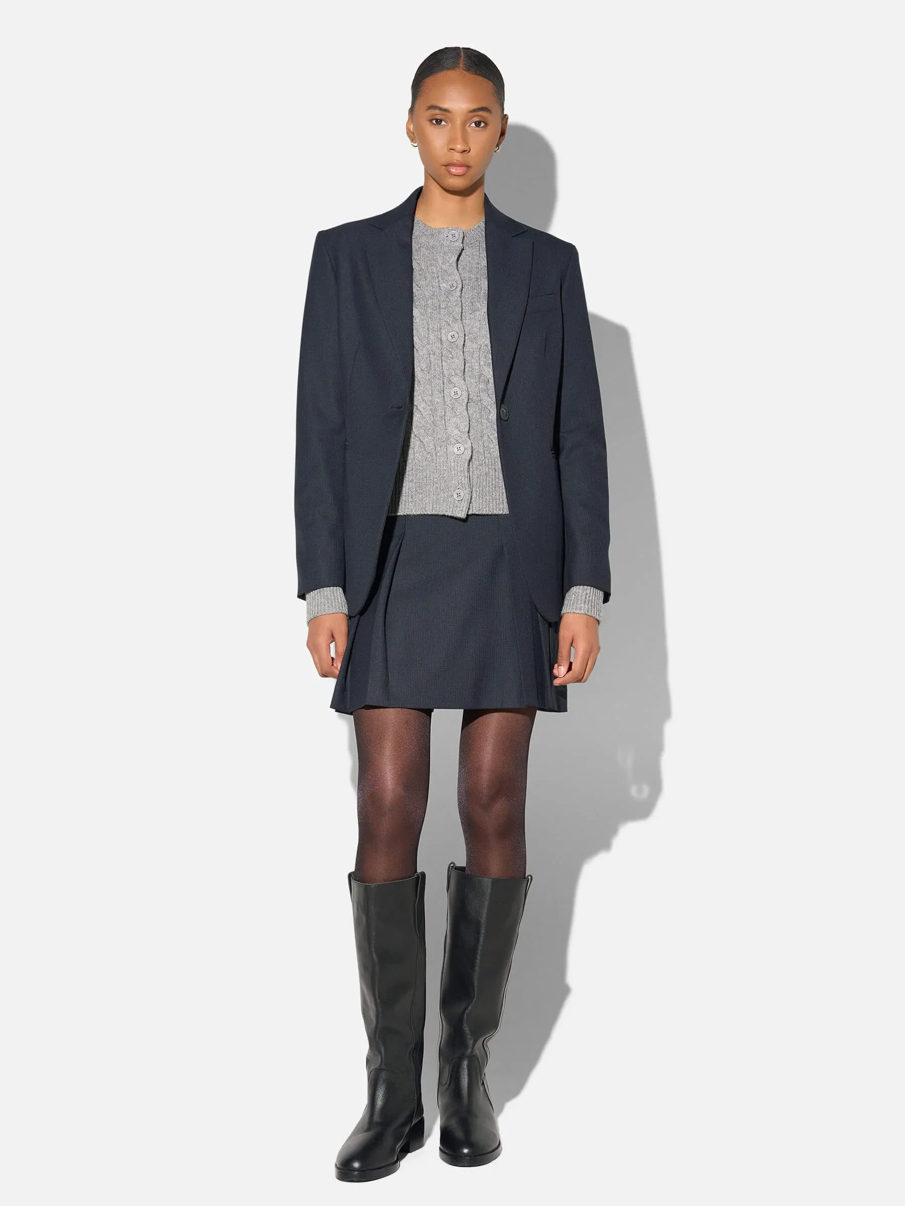 Blazer Dames Blauw Ruit Jeremy