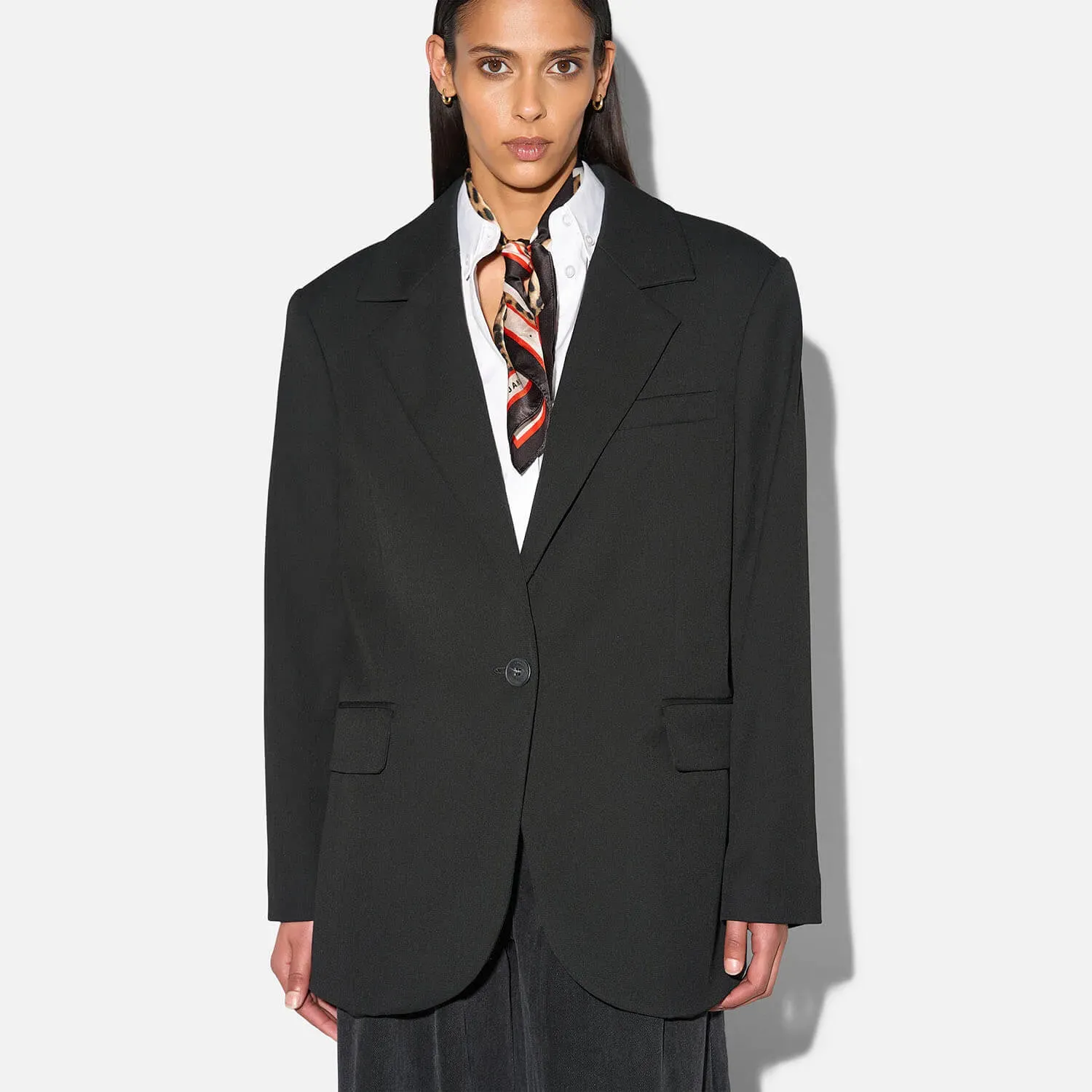 Blazer Dames Boyfriend Zwart Oxen