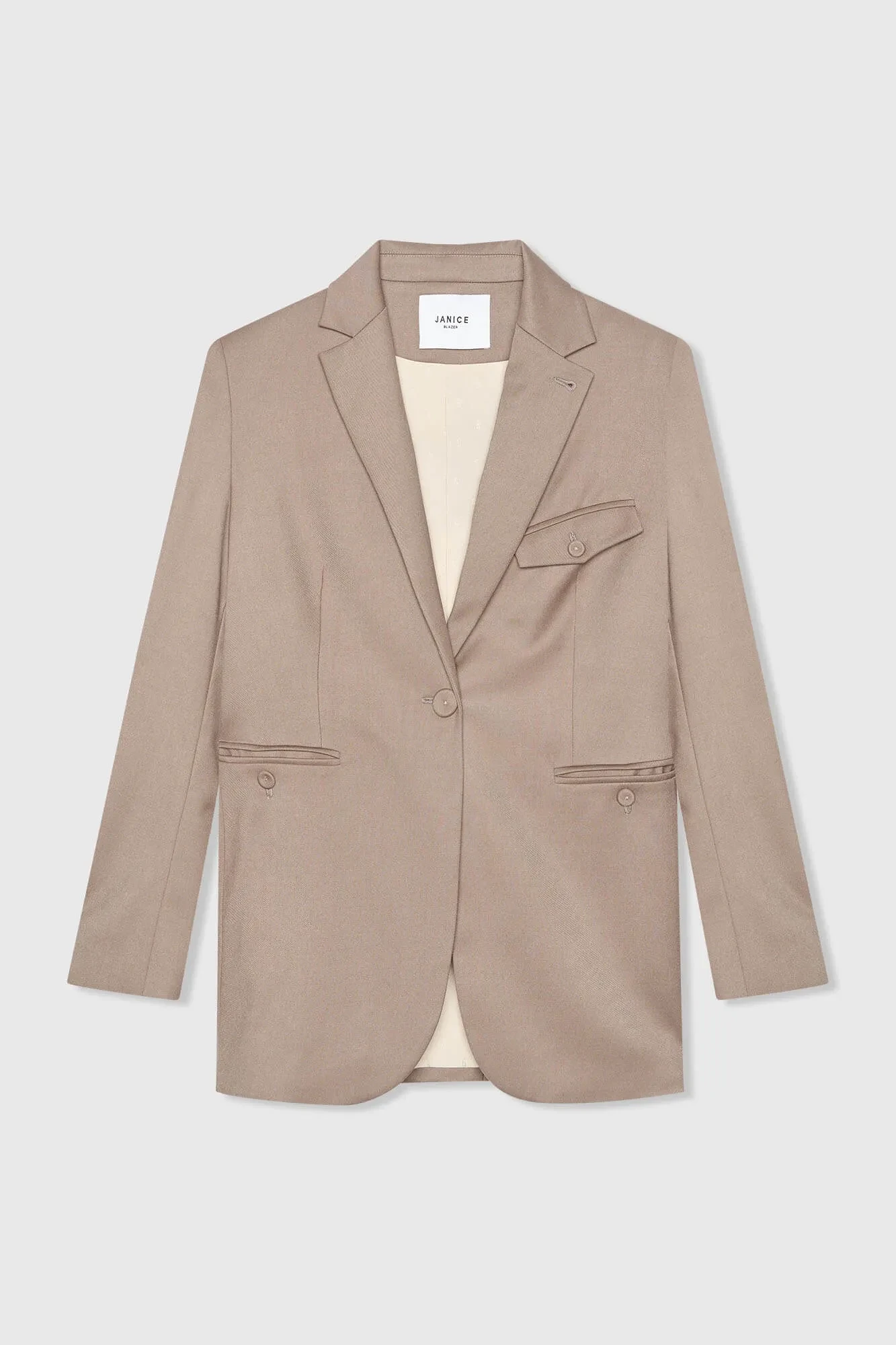 Blazer Dames Getailleerd Bruin Jeremy
