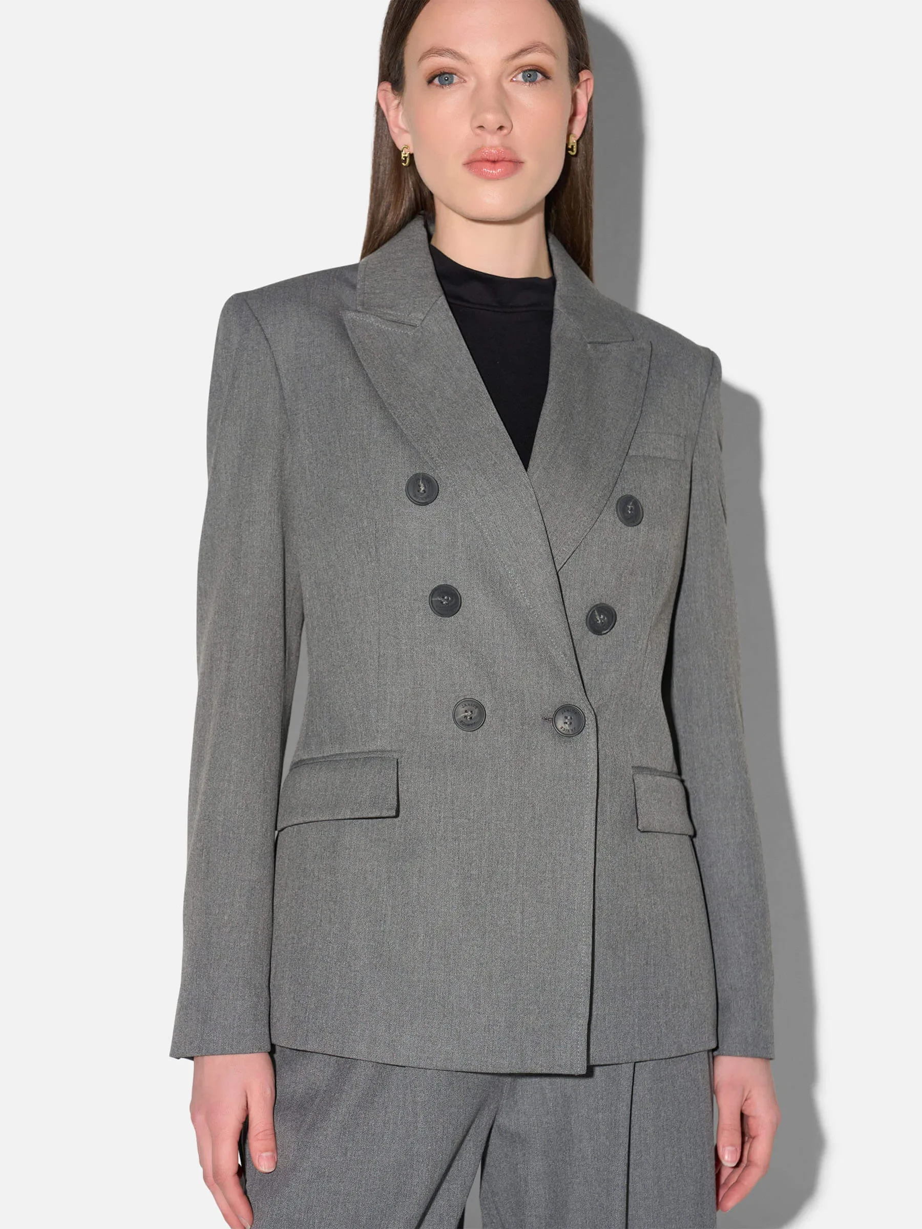 Blazer Dames Grijs Double Breasted Connor