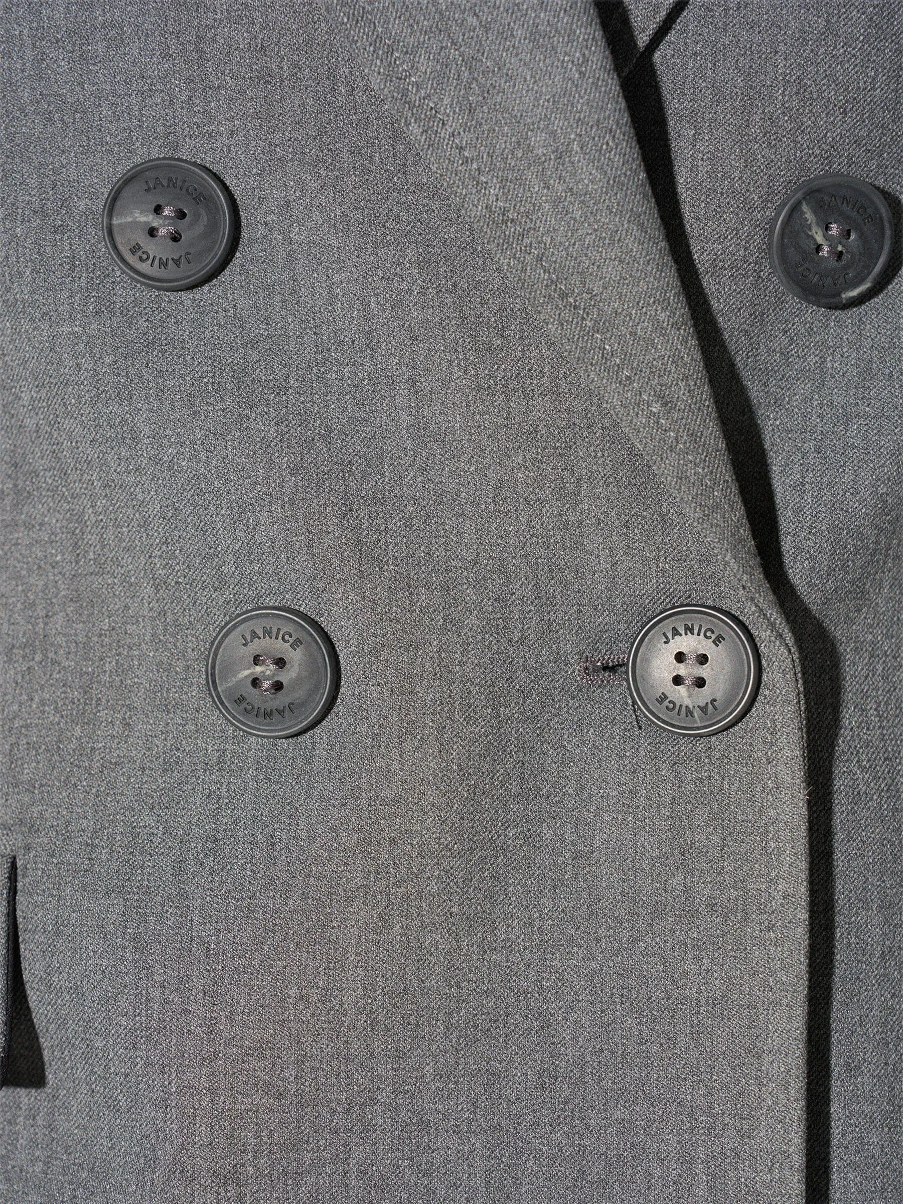 Blazer Dames Grijs Double Breasted Connor