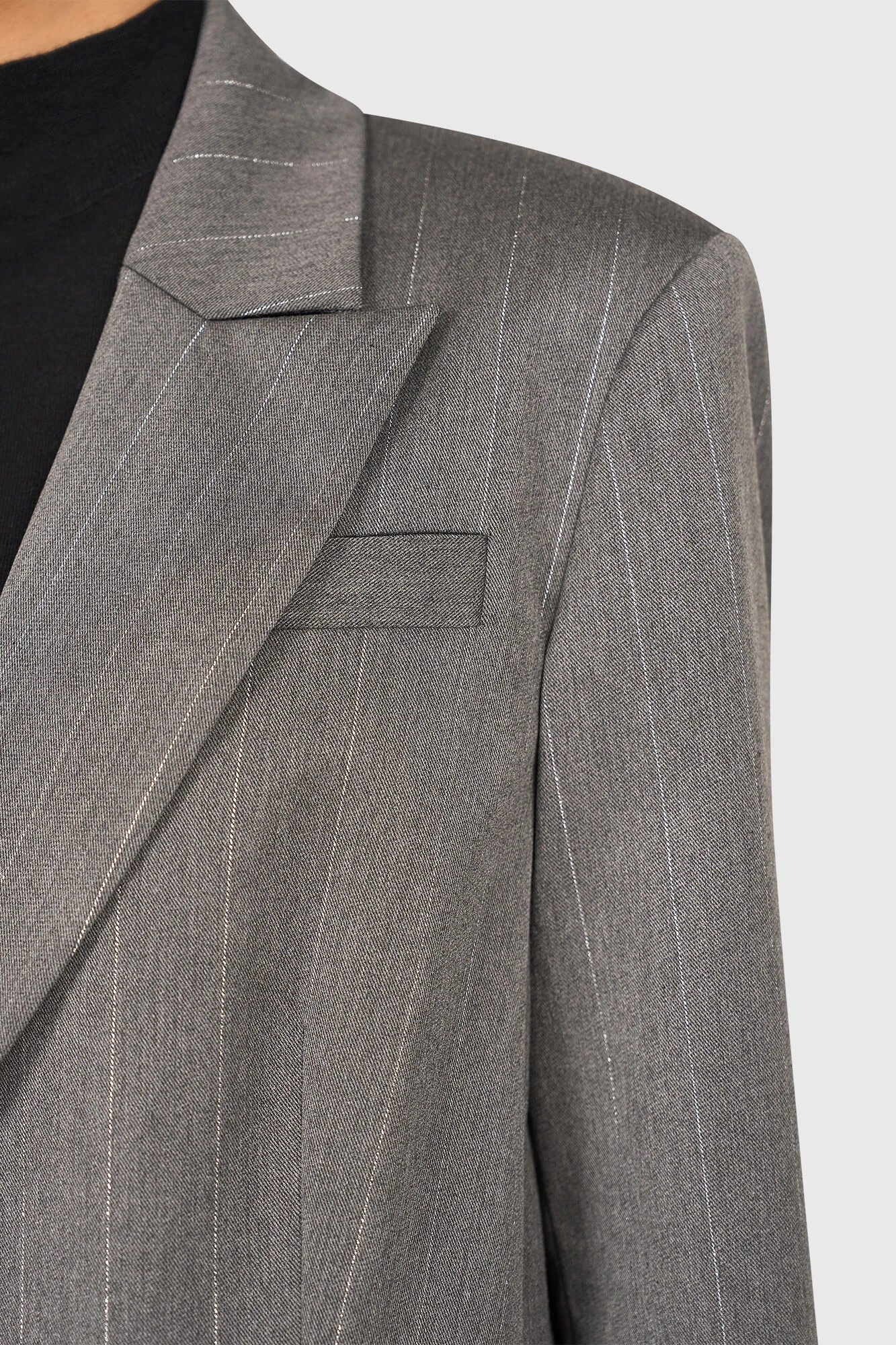 Hank Grijs Streep Lurex