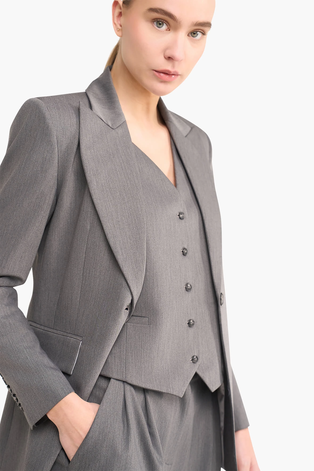 Blazer Dames Getailleerd Marcus Grijs