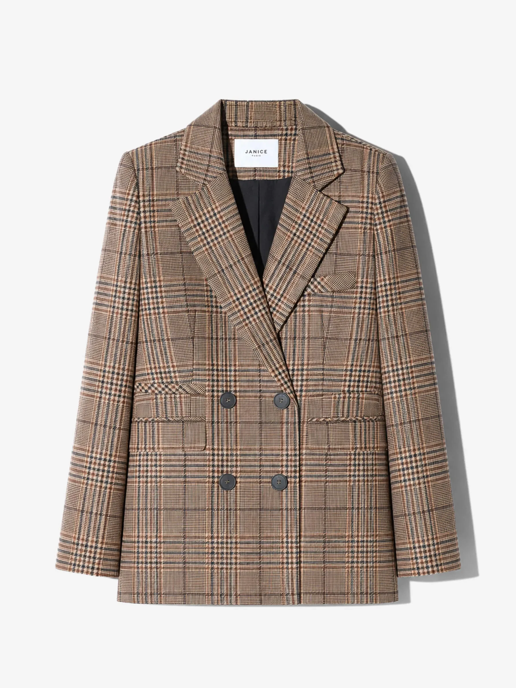 Blazer Dames Jasje Bruin Grote Ruit Martin