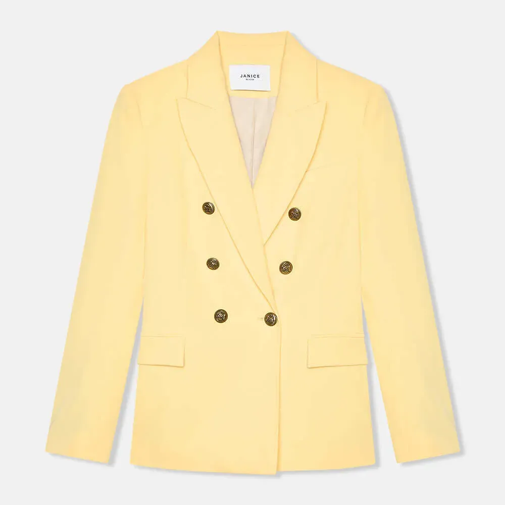Blazer Dames Knopen Getailleerd Connor Geel