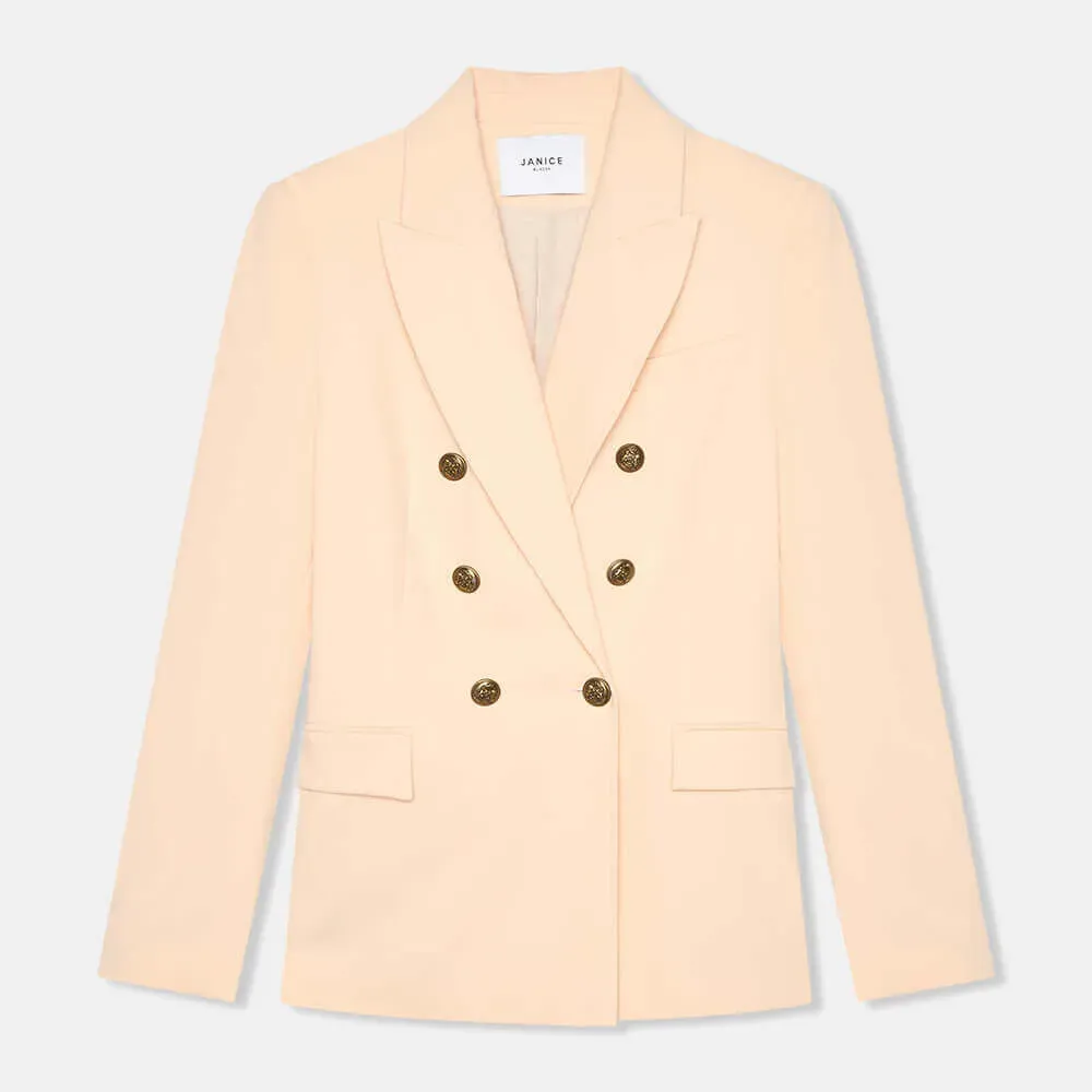 Blazer Dames Knopen Getailleerd Connor Peach