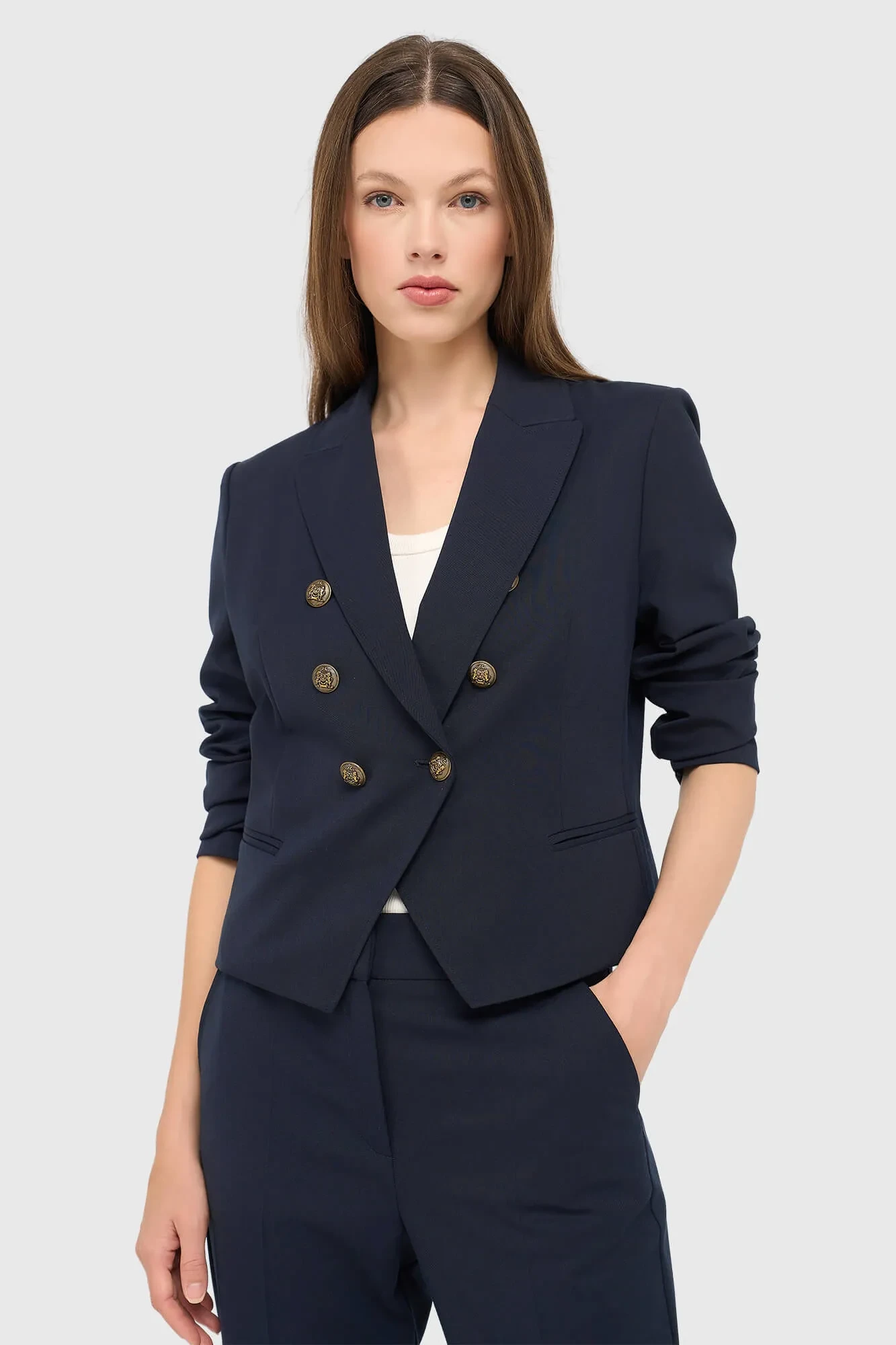 Blazer Dames Kort Blauw Ace