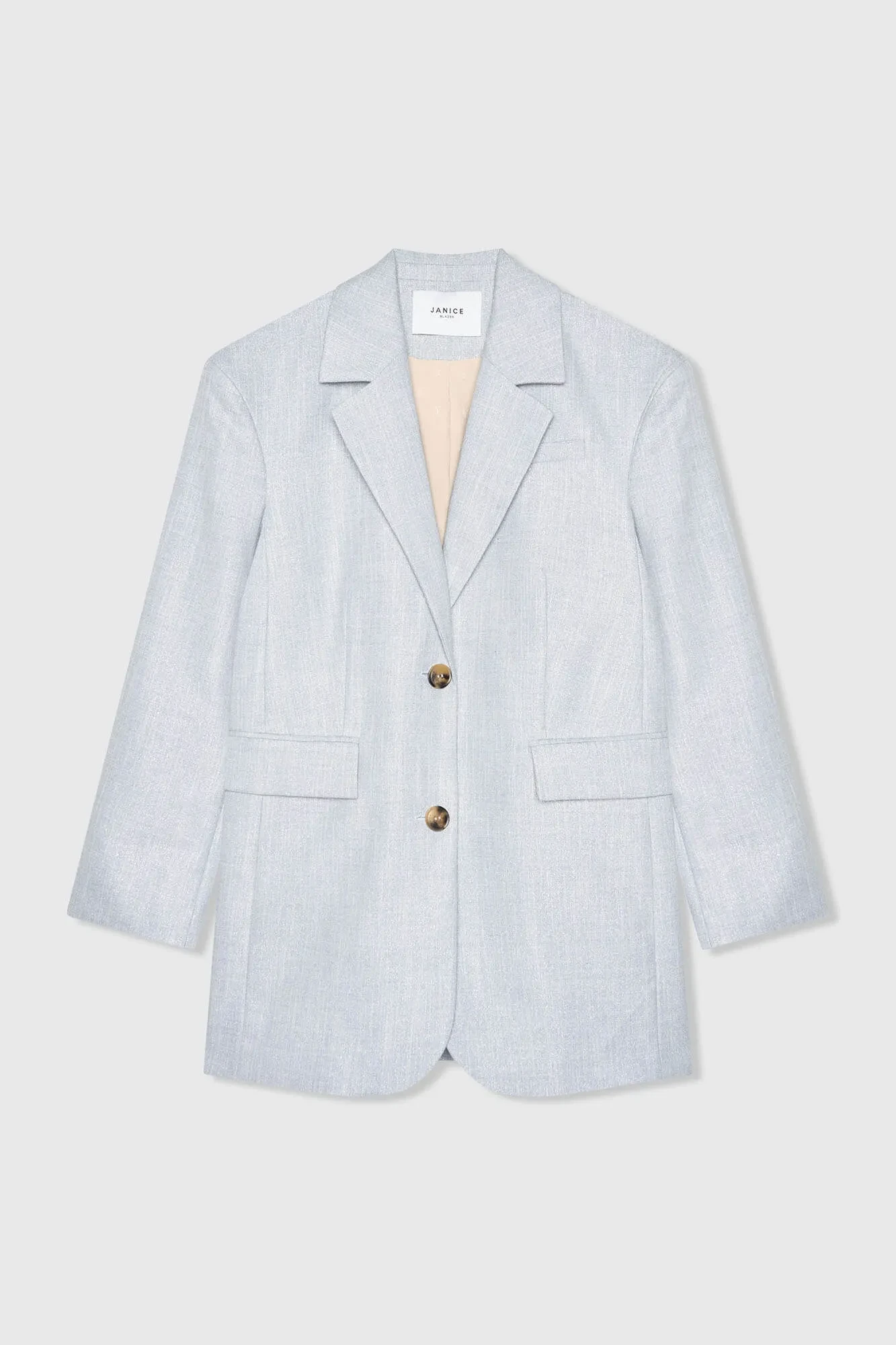 Blazer Dames Oversized Blauw Lurex Buddy