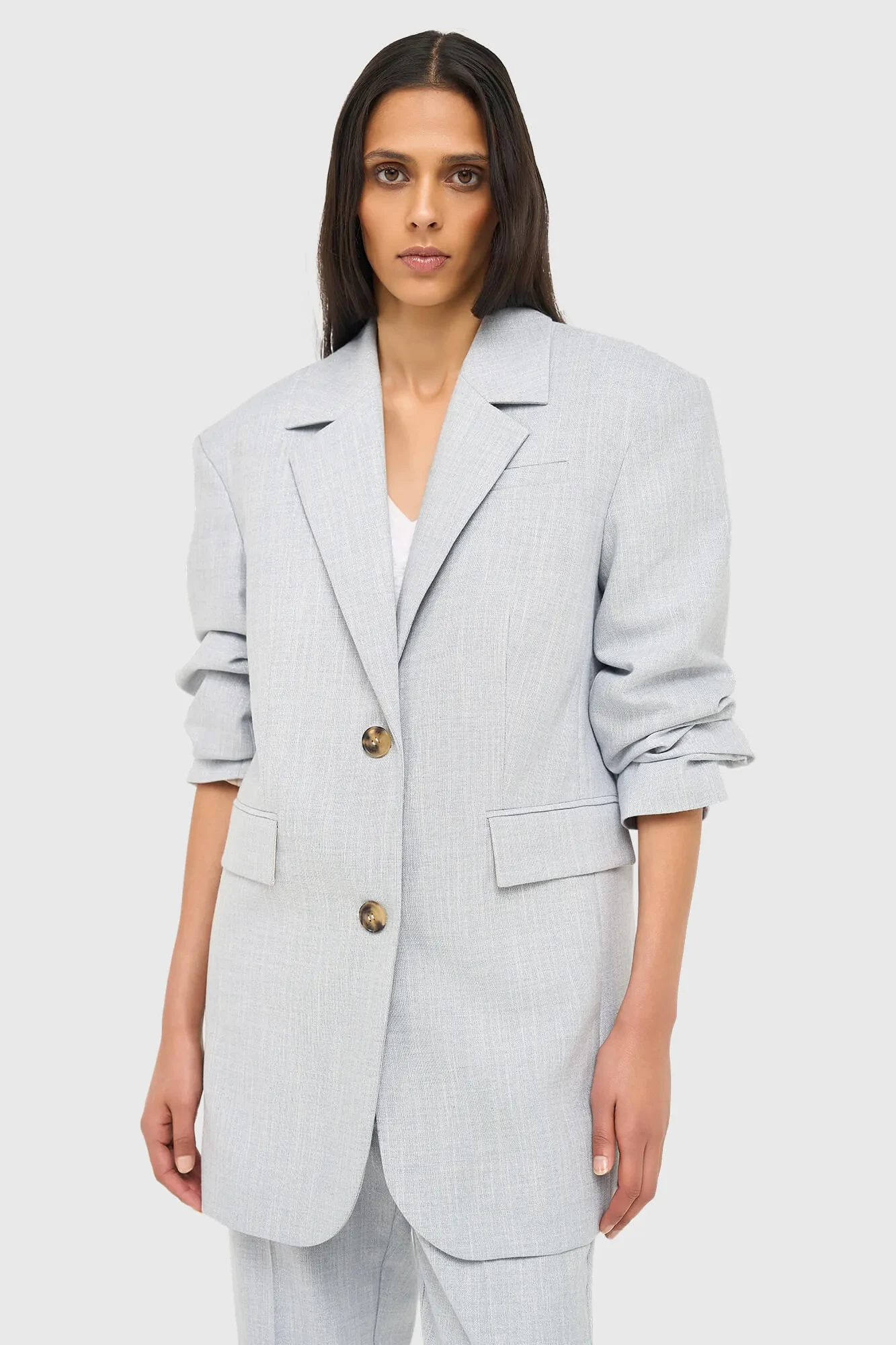 Blazer Dames Oversized Blauw Lurex Buddy