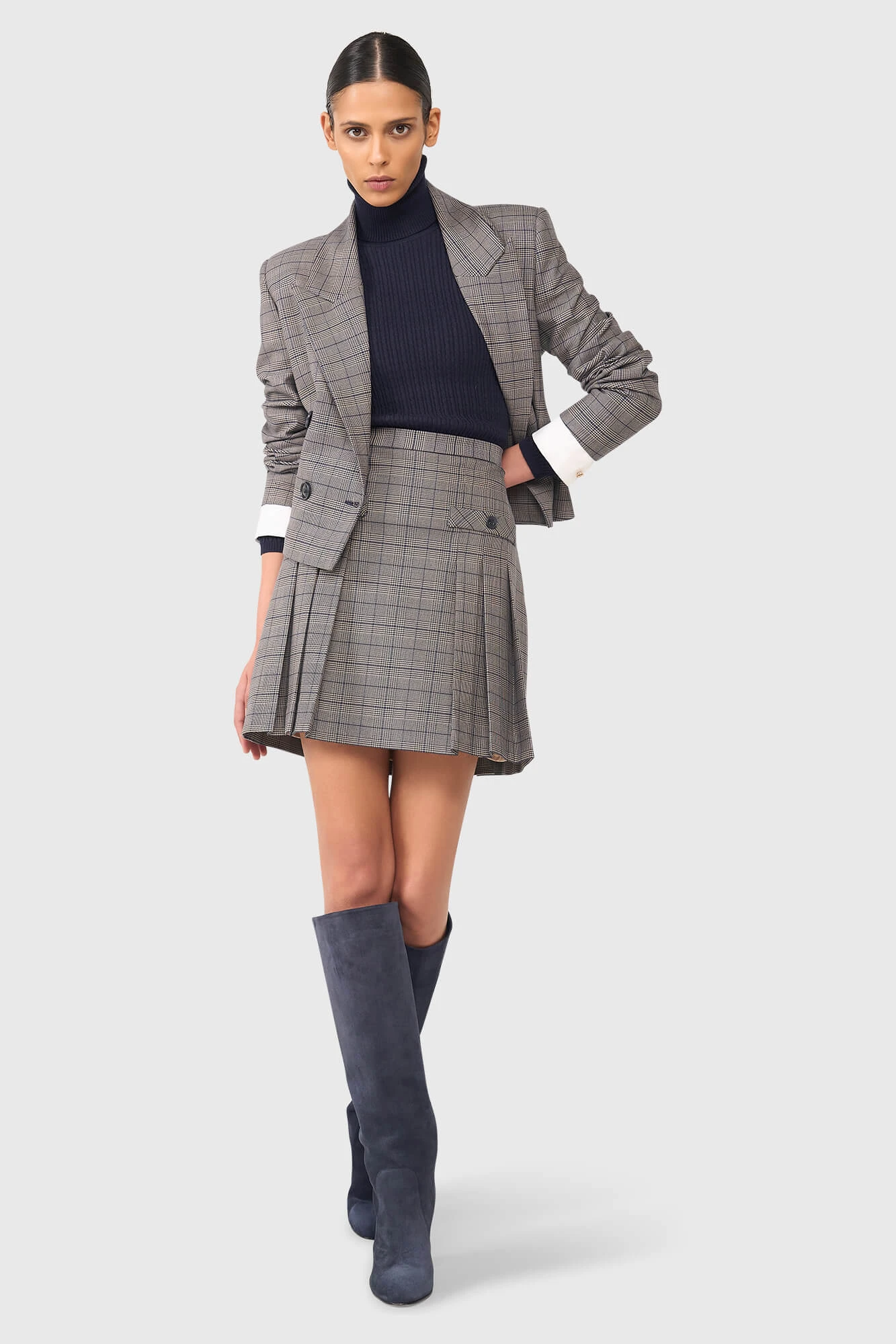 Stan Blauw Beige Ruit