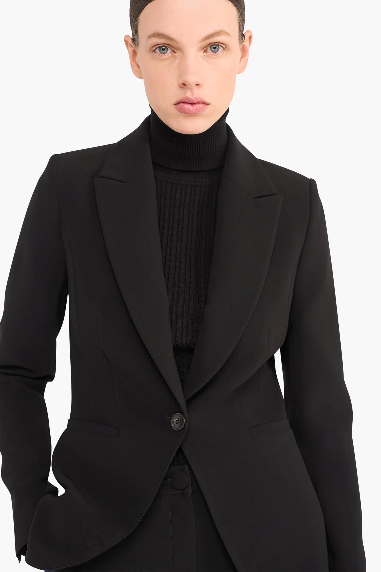 Blazer Dames Getailleerd Luke Zwart