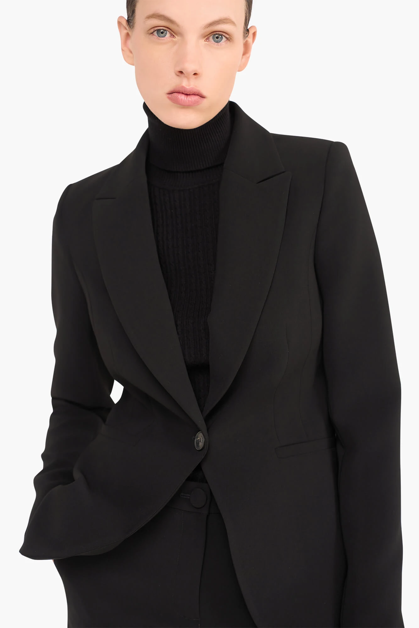 Blazer Dames Getailleerd Luke Zwart