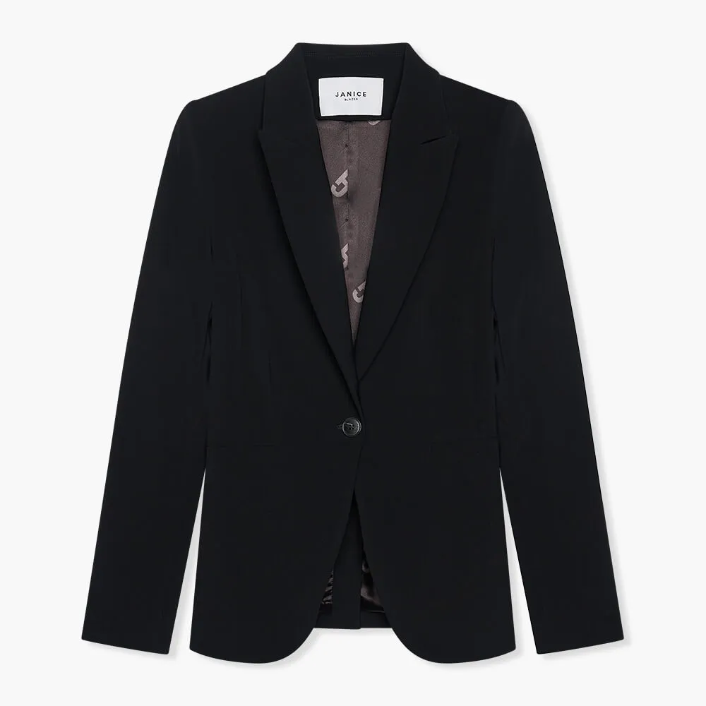 Blazer Dames Getailleerd Luke Zwart