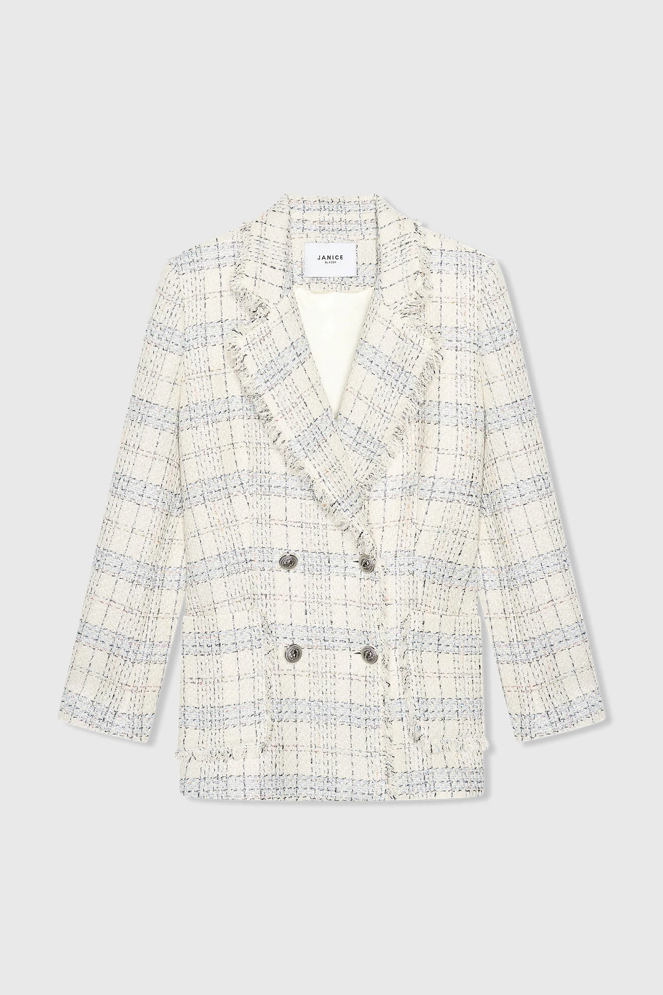 Martin Blazer Off White Metallic