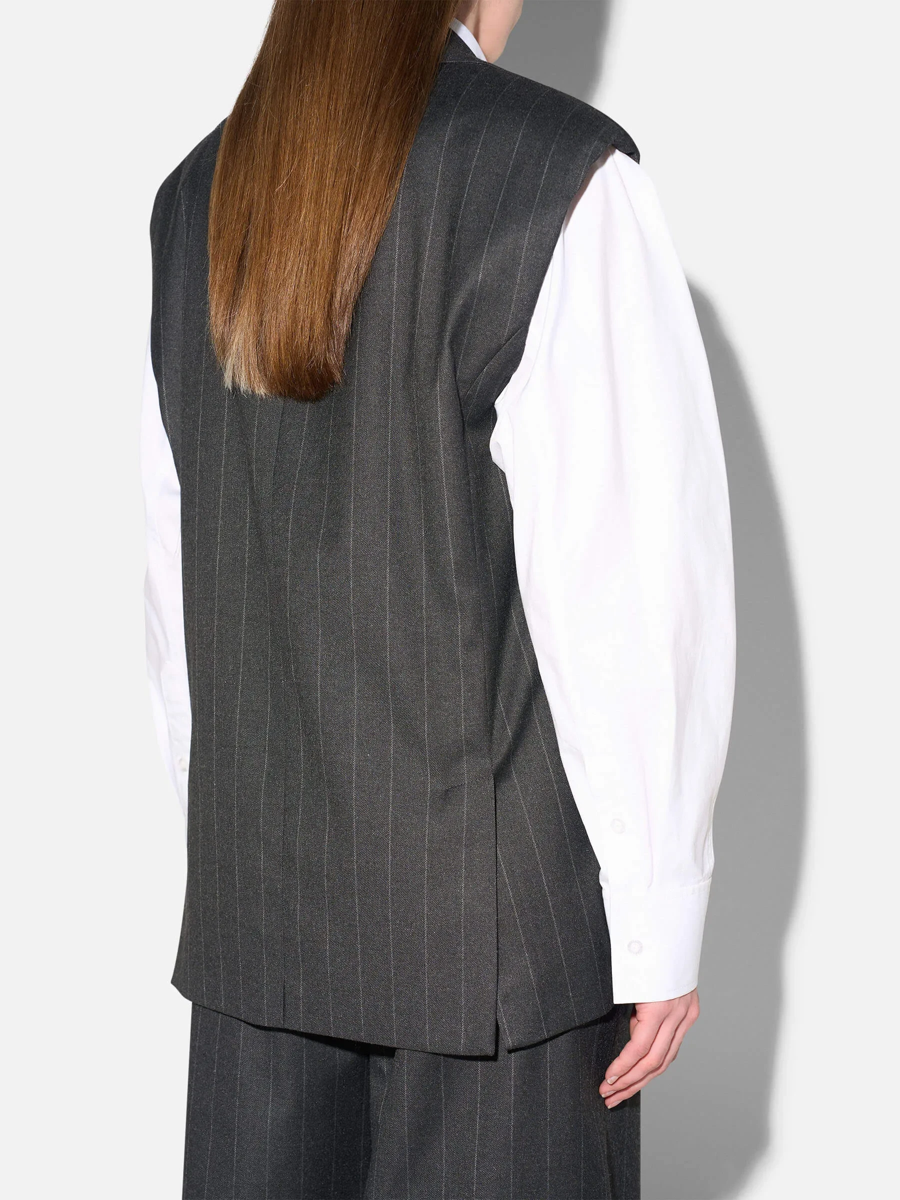 Blazer Vest Dames Zwart Krijtstreep Marvin