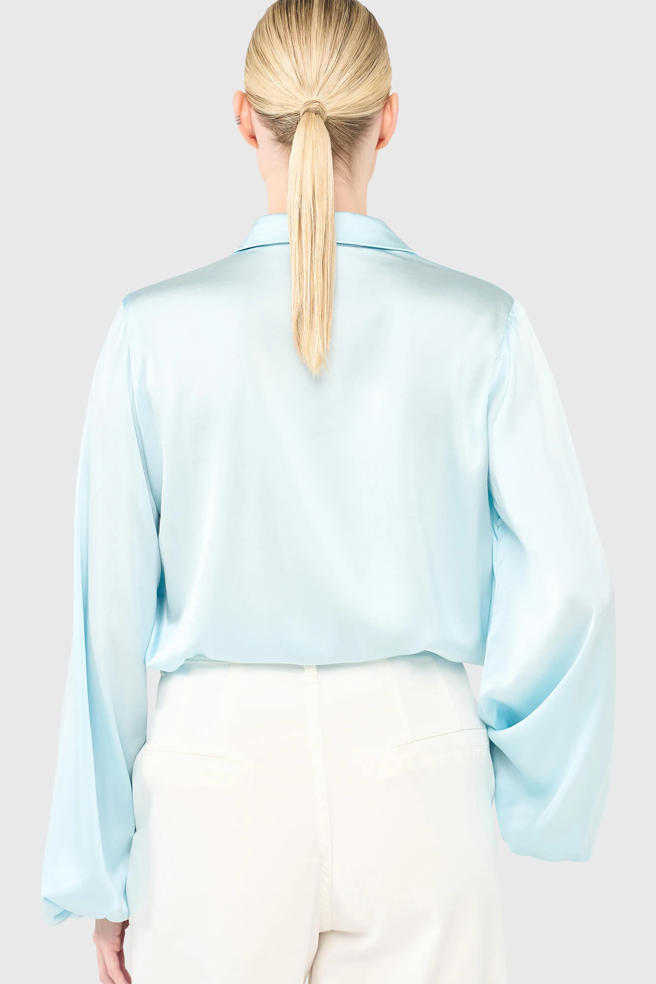Abe Blouse Licht Blauw