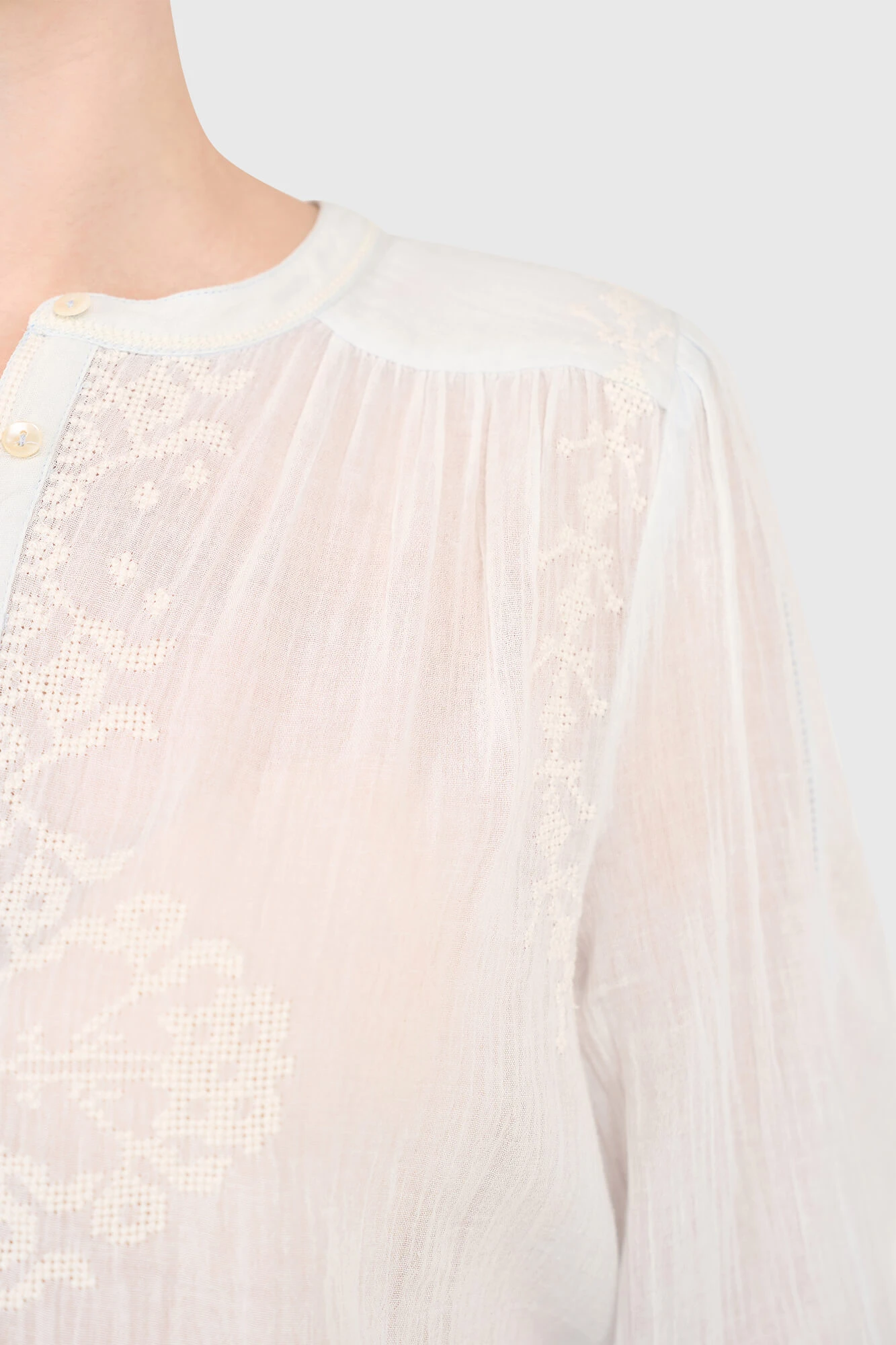 Austin Blouse Licht Blauw