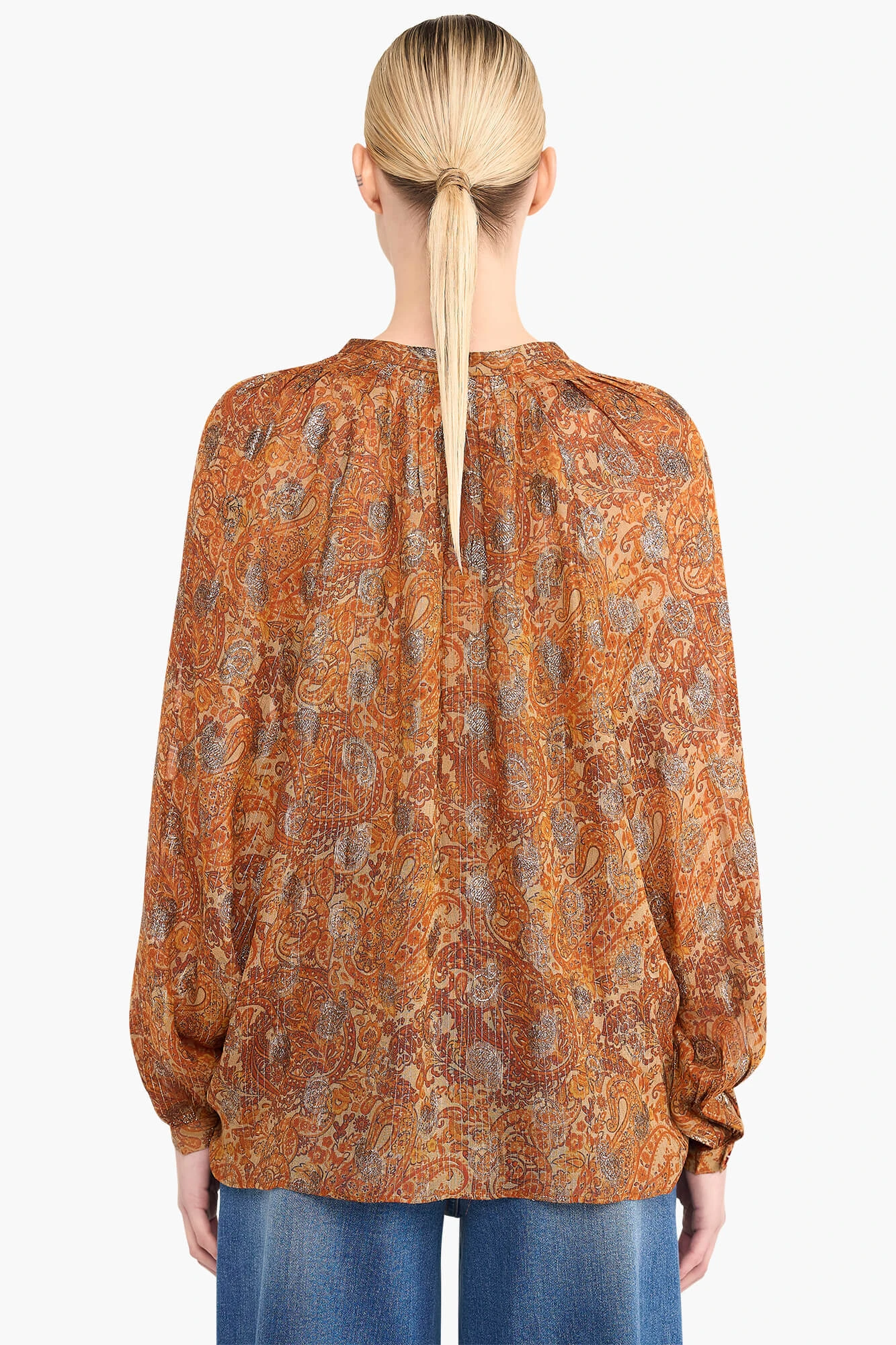 Blouse Dames Bruin Landon Paisley