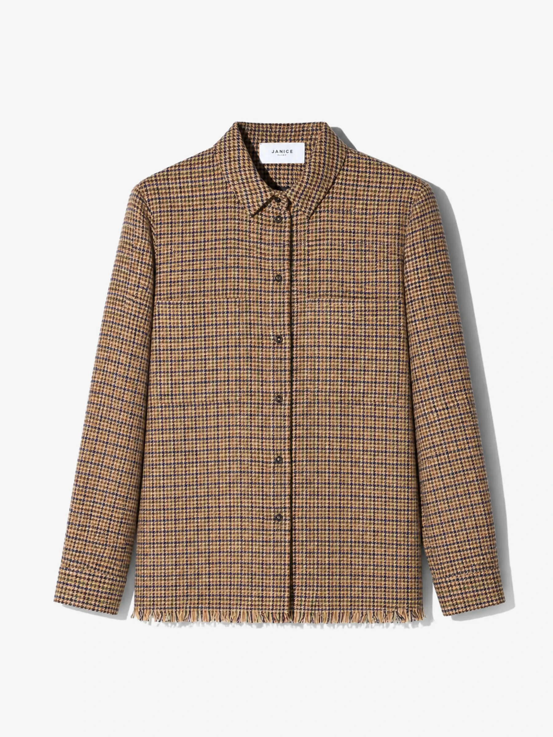 Blouse Dames Bruin Ruit Shane