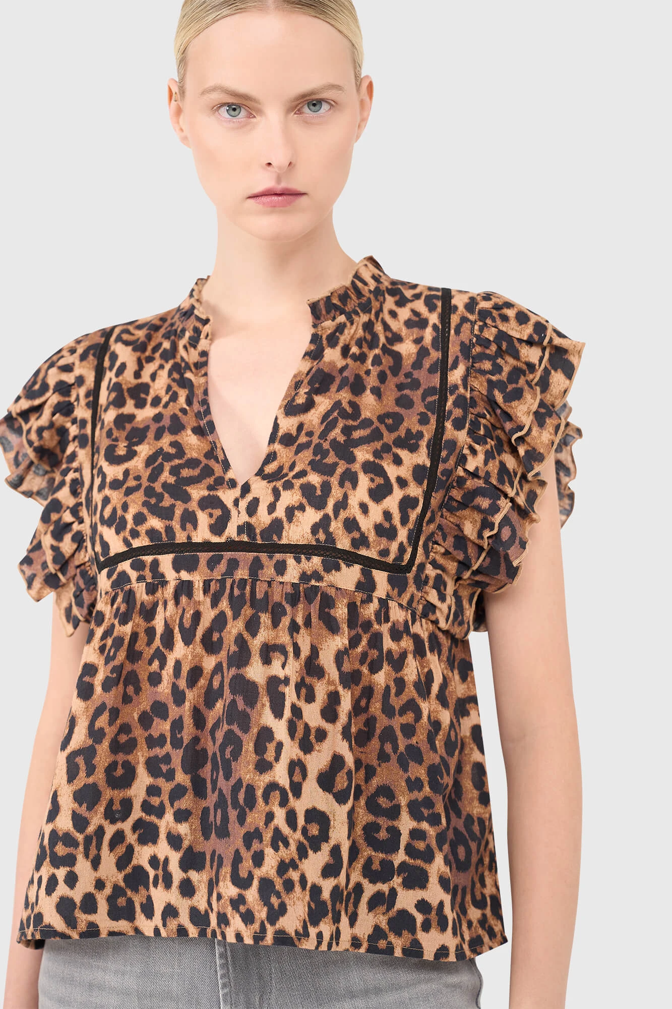 Carson Blouse Panterprint