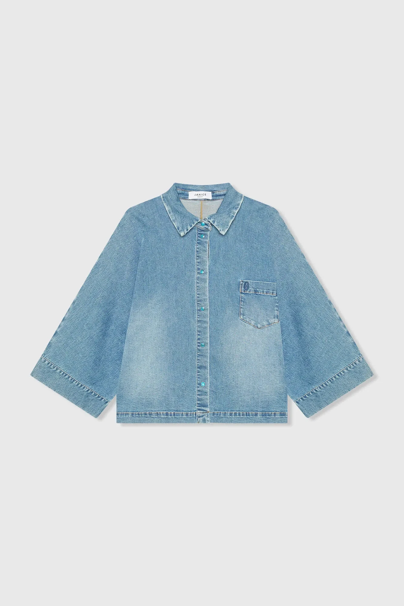 Blouse Dames Denim Kimono Carl 379