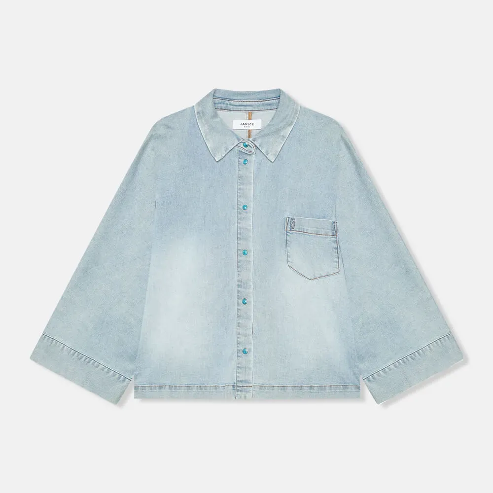 Blouse Dames Denim Kimono Carl 565