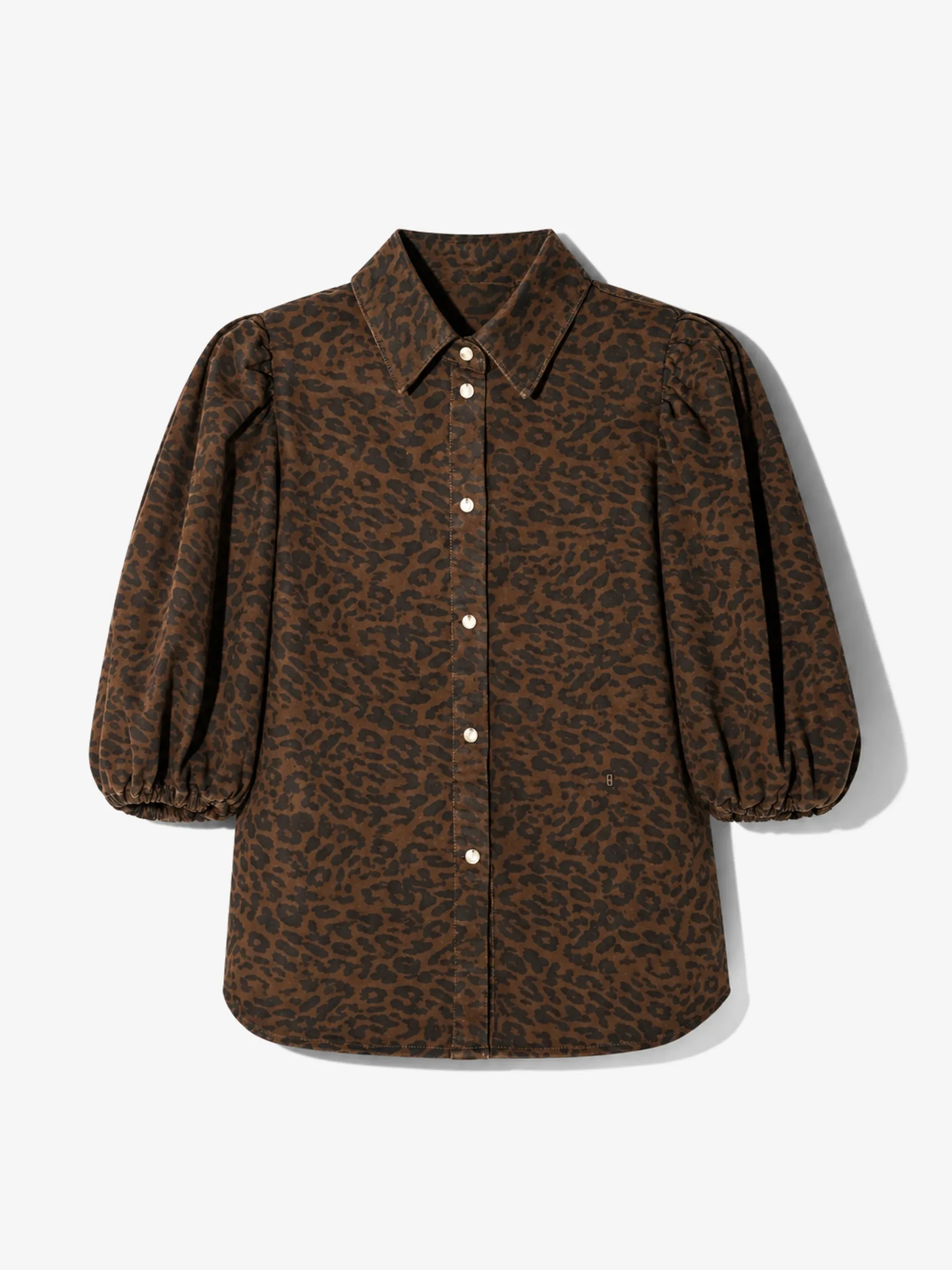 Blouse Dames Denim Pofmouw Lars Panterprint