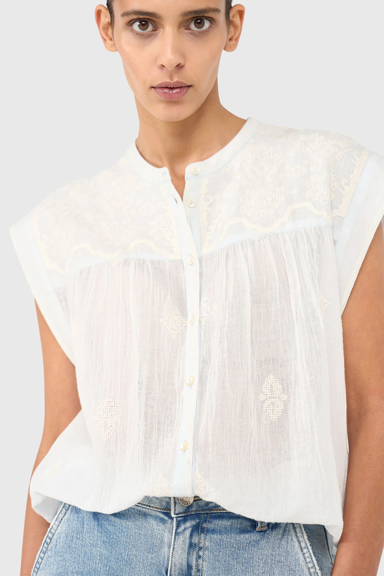 Jace Blouse Licht Blauw
