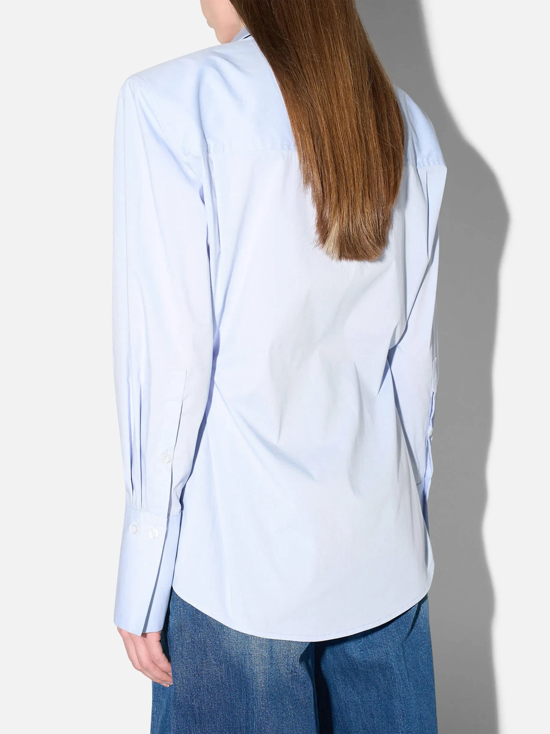 Blouse Dames Katoen Knoopjes Blauw Rix