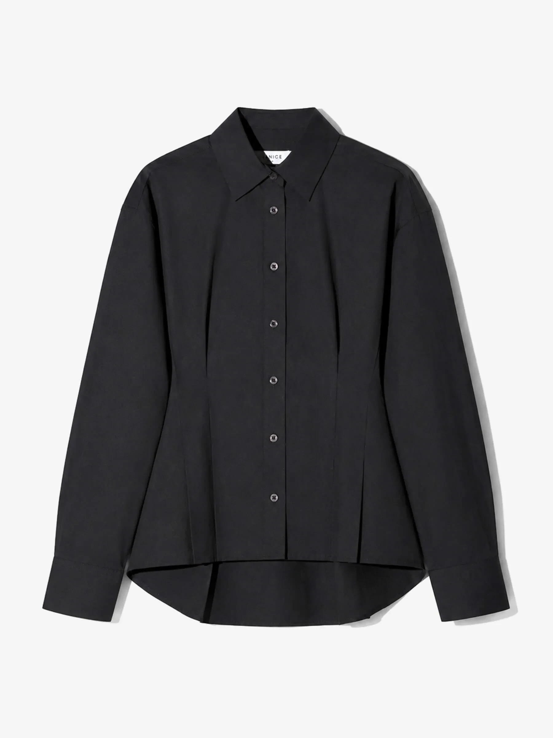 Blouse Dames Katoen Taille Brogan Zwart