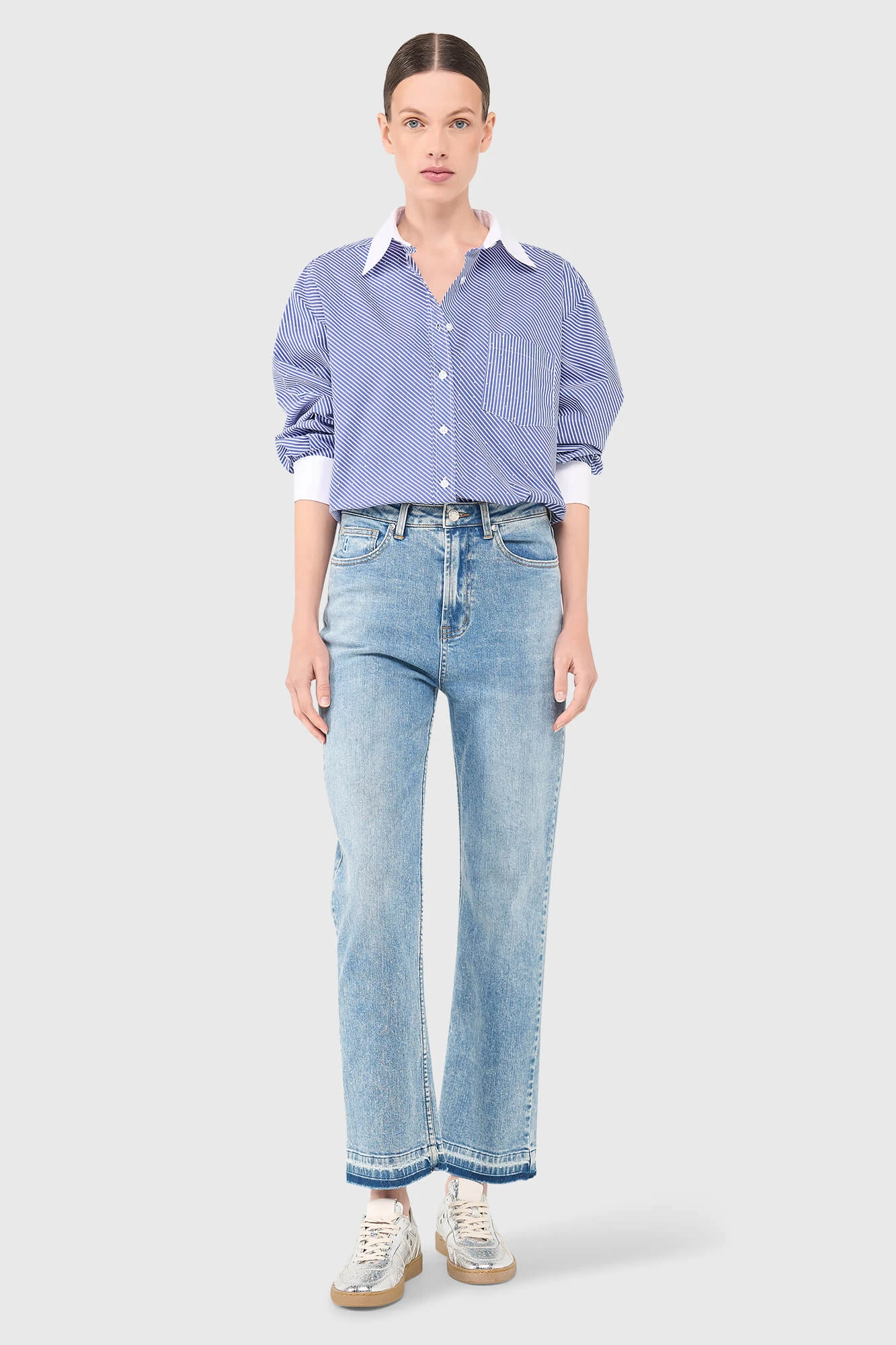 Kygo Blouse Streep Strass