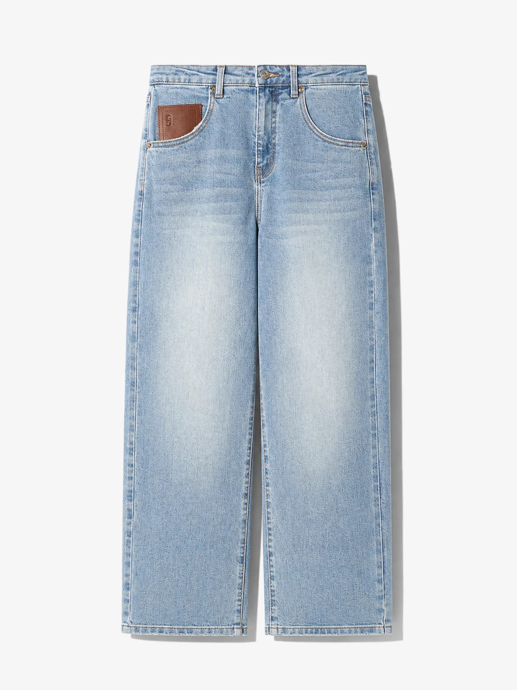 Boyfriend Jeans Dames Mid Rise Blauw Bailey 114