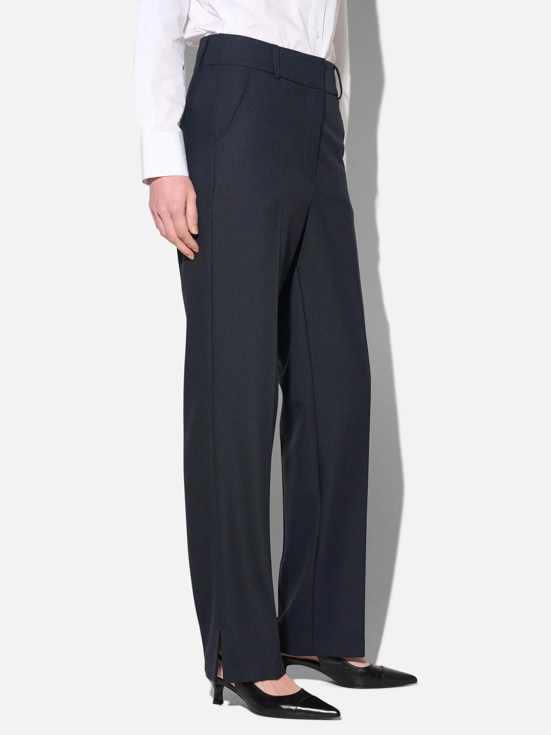Broek Dames Blauw Ruit Marc
