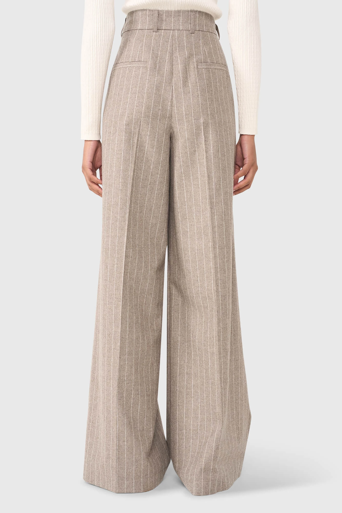 Dollar Pantalon Beige Gestreept