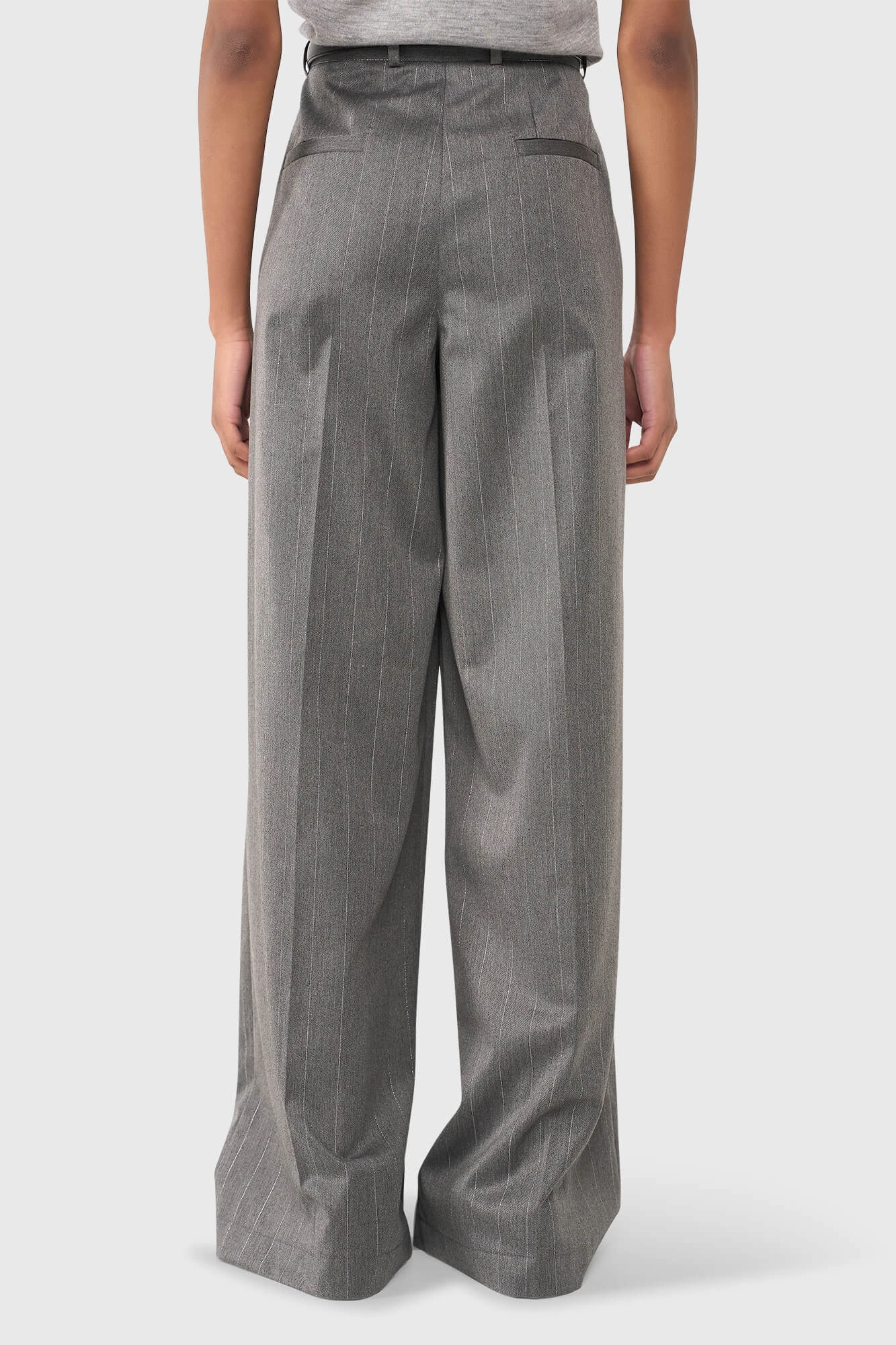 Mel Grijs Streep Lurex