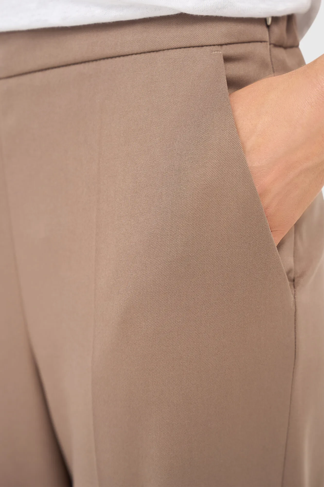 Broek Dames Wijde Pijp Bruin Pete