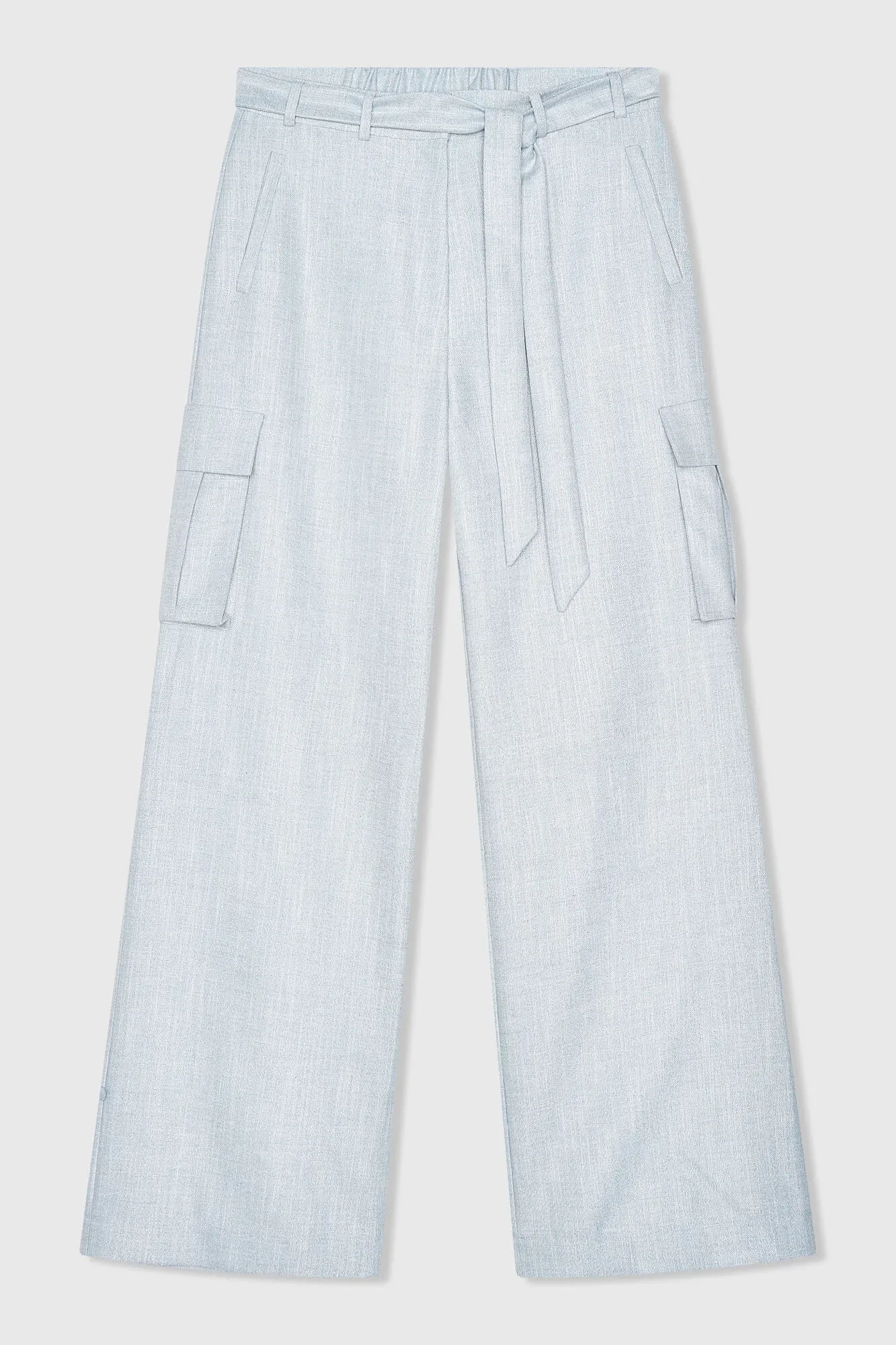 Broek Dames Wijde Pijp Cargo Pants King Blauw