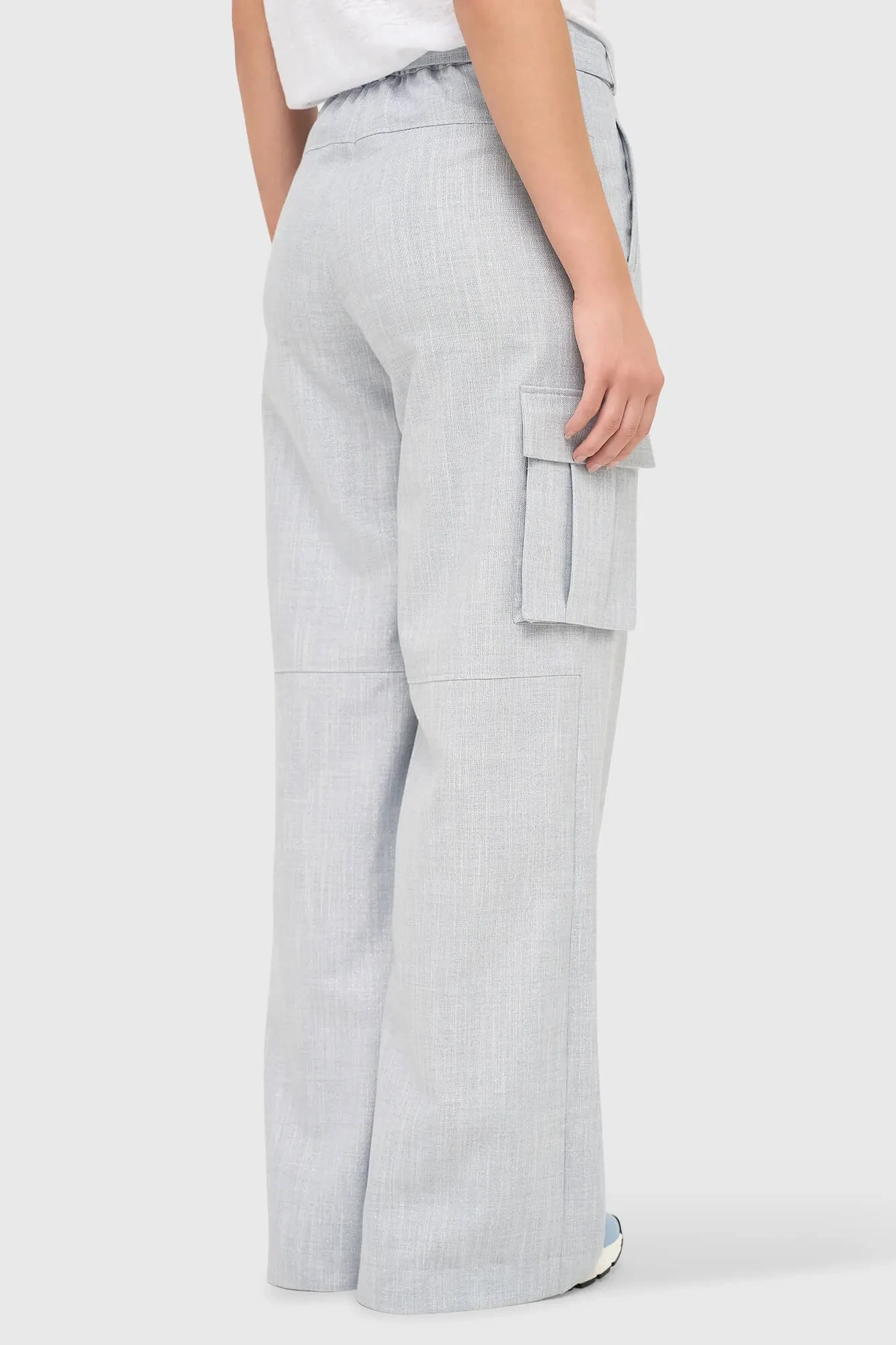 Broek Dames Wijde Pijp Cargo Pants King Blauw