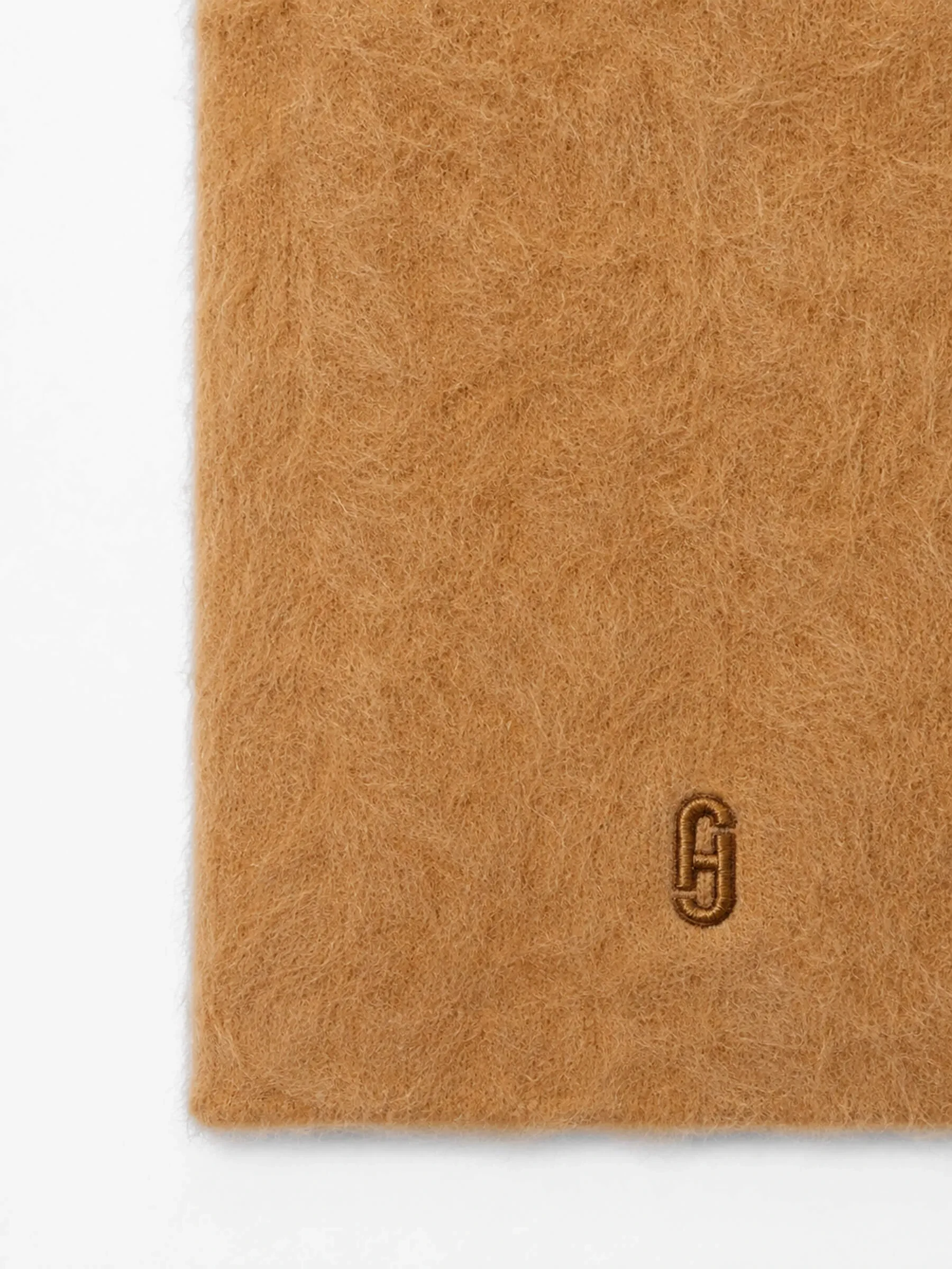 Brushed Cashmere Dames Sjaal Santos Camel