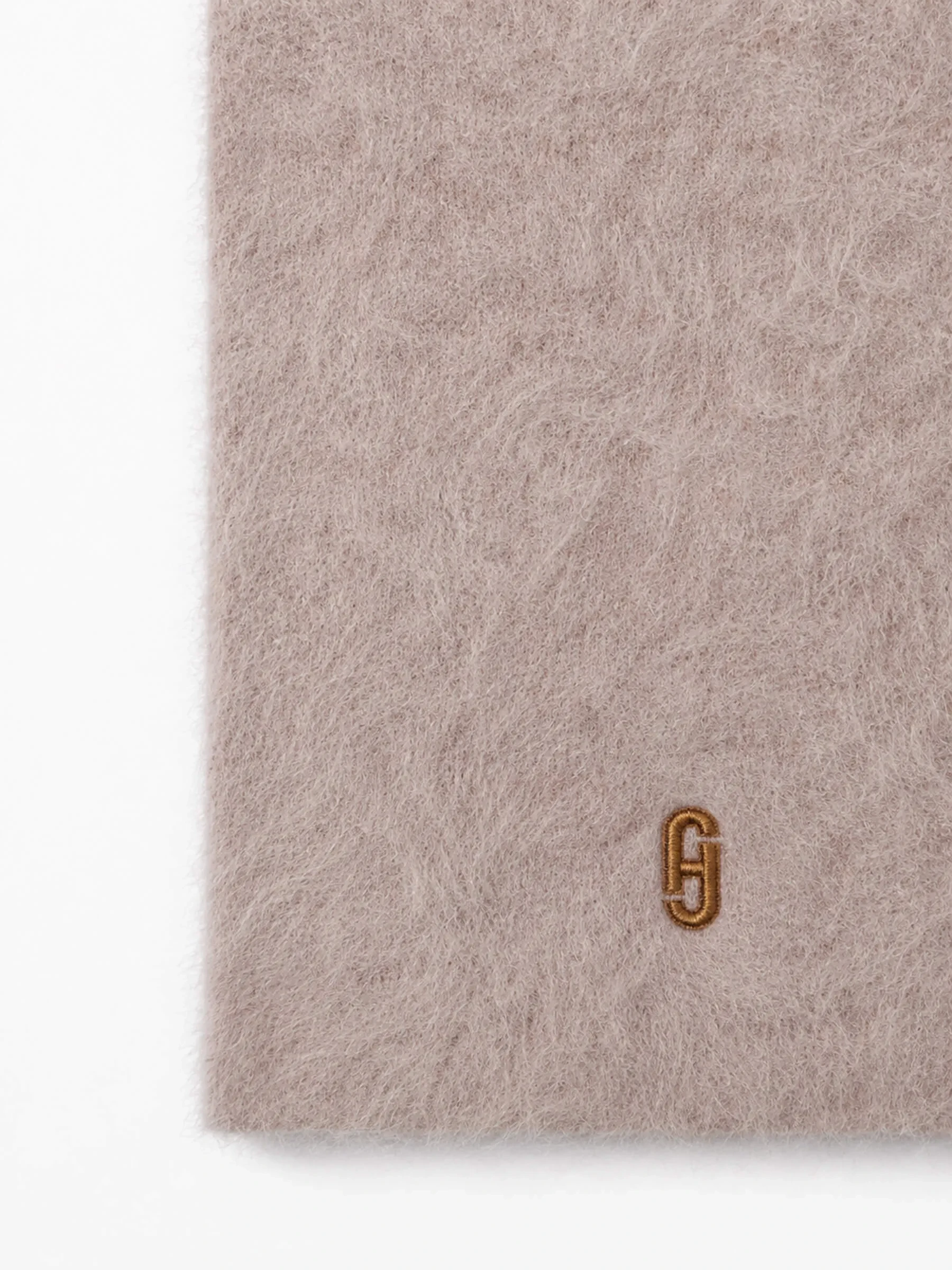 Brushed Cashmere Dames Sjaal Santos Taupe