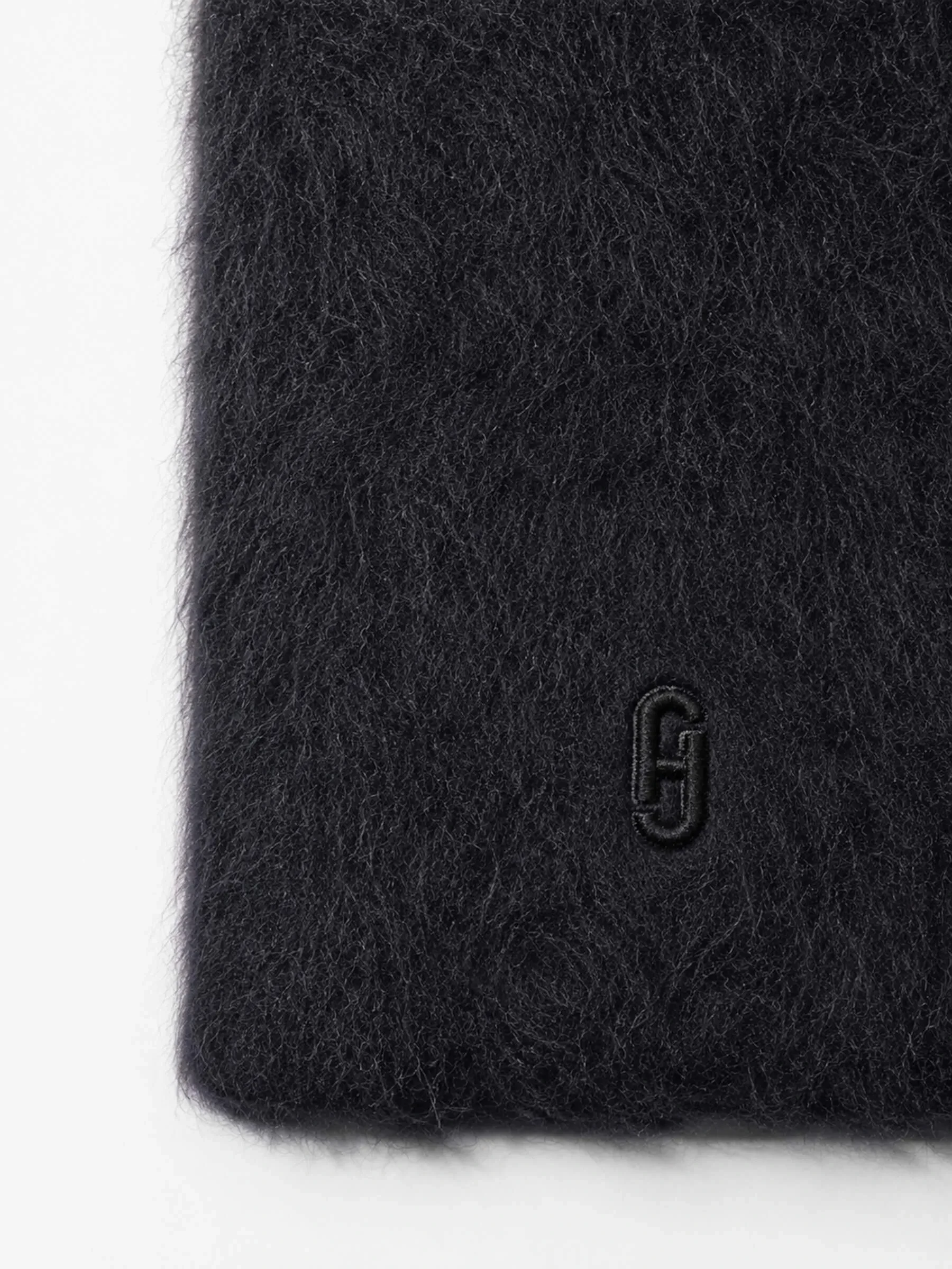 Brushed Cashmere Dames Sjaal Santos Zwart