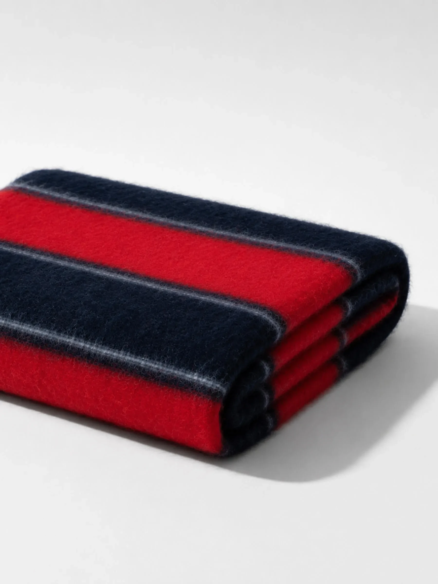 Brushed Merino Wol Dames Sjaal Santos Rood Blauw